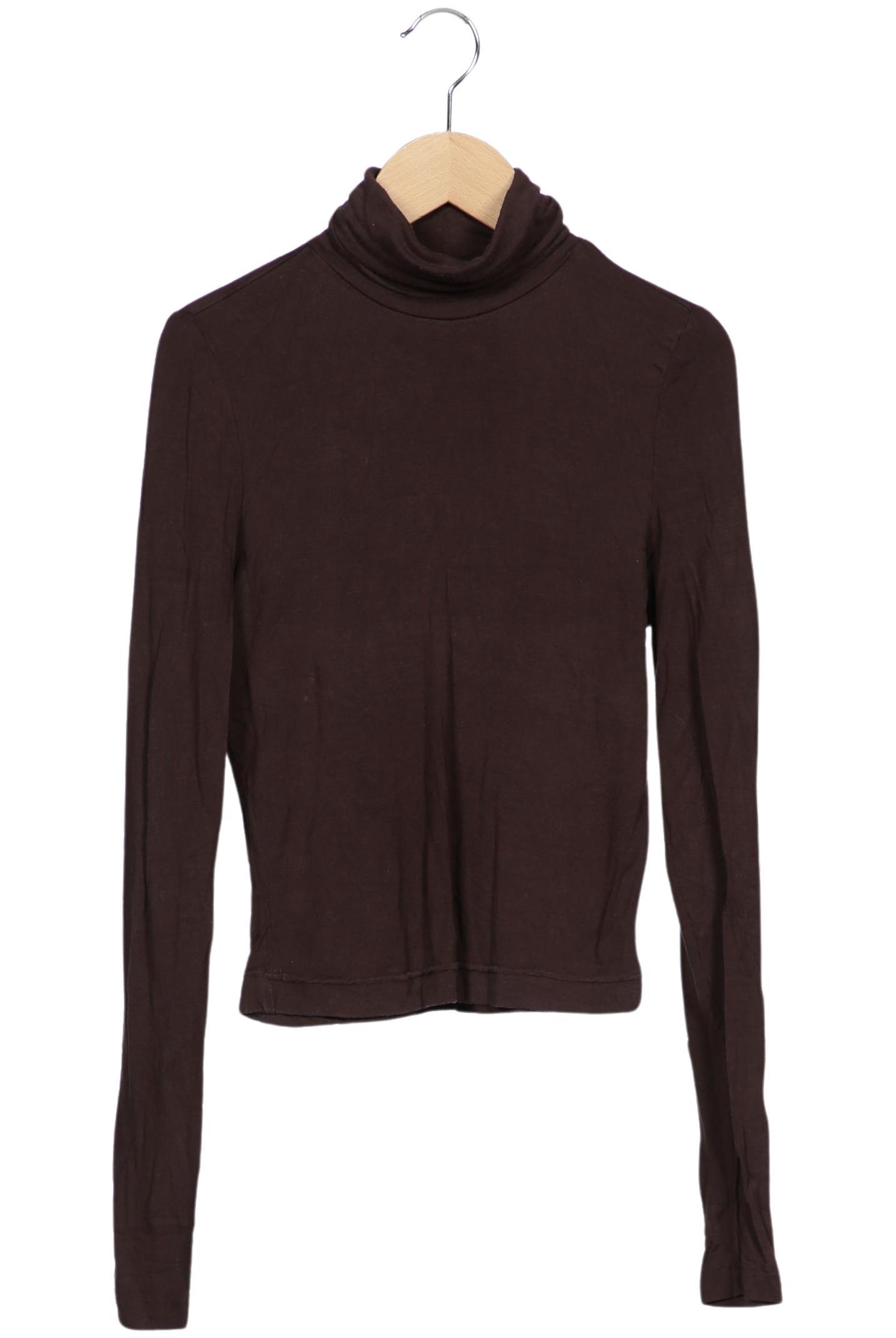 

hessnatur Damen Langarmshirt, braun, Gr. 36