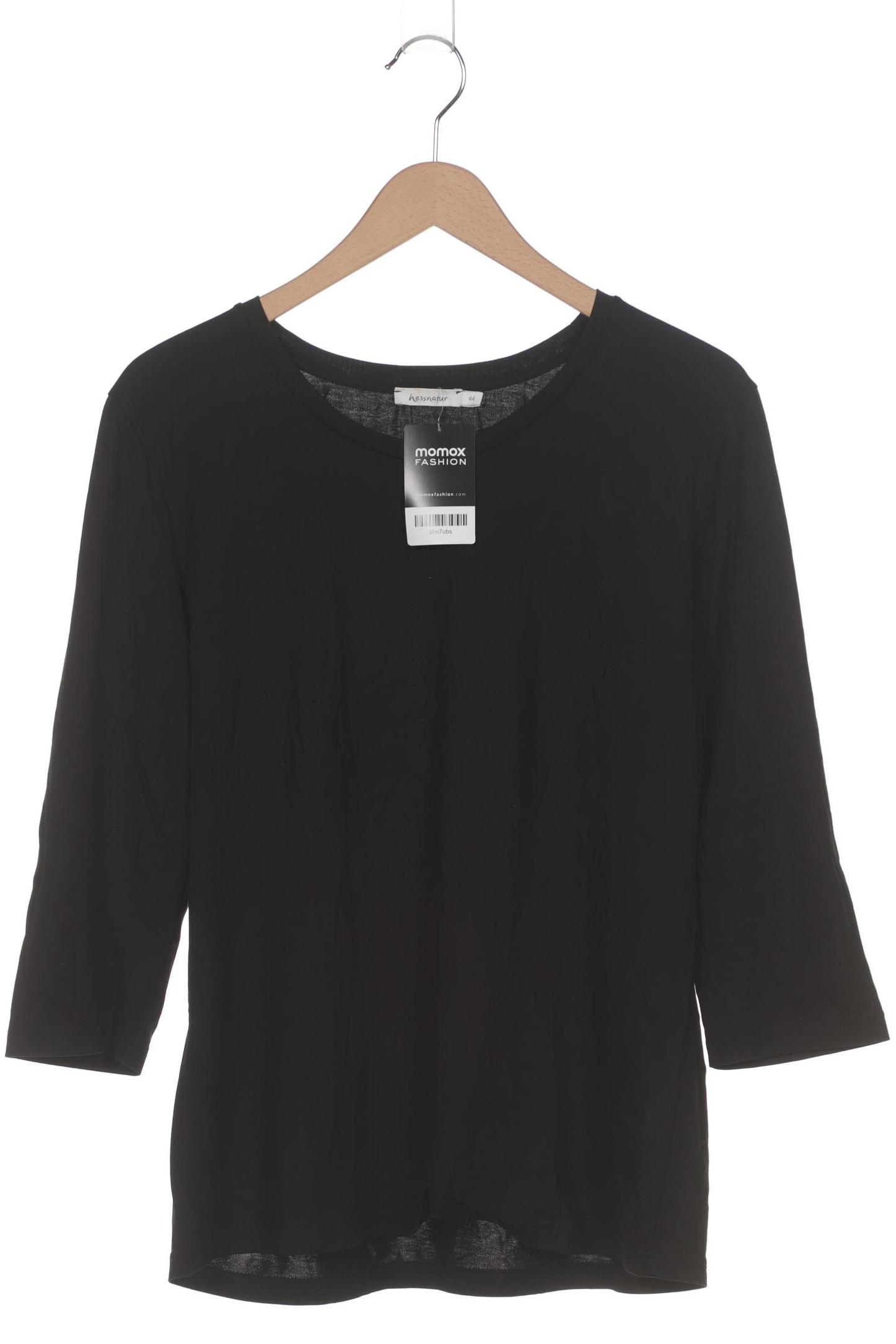 

hessnatur Damen Langarmshirt, schwarz, Gr. 44