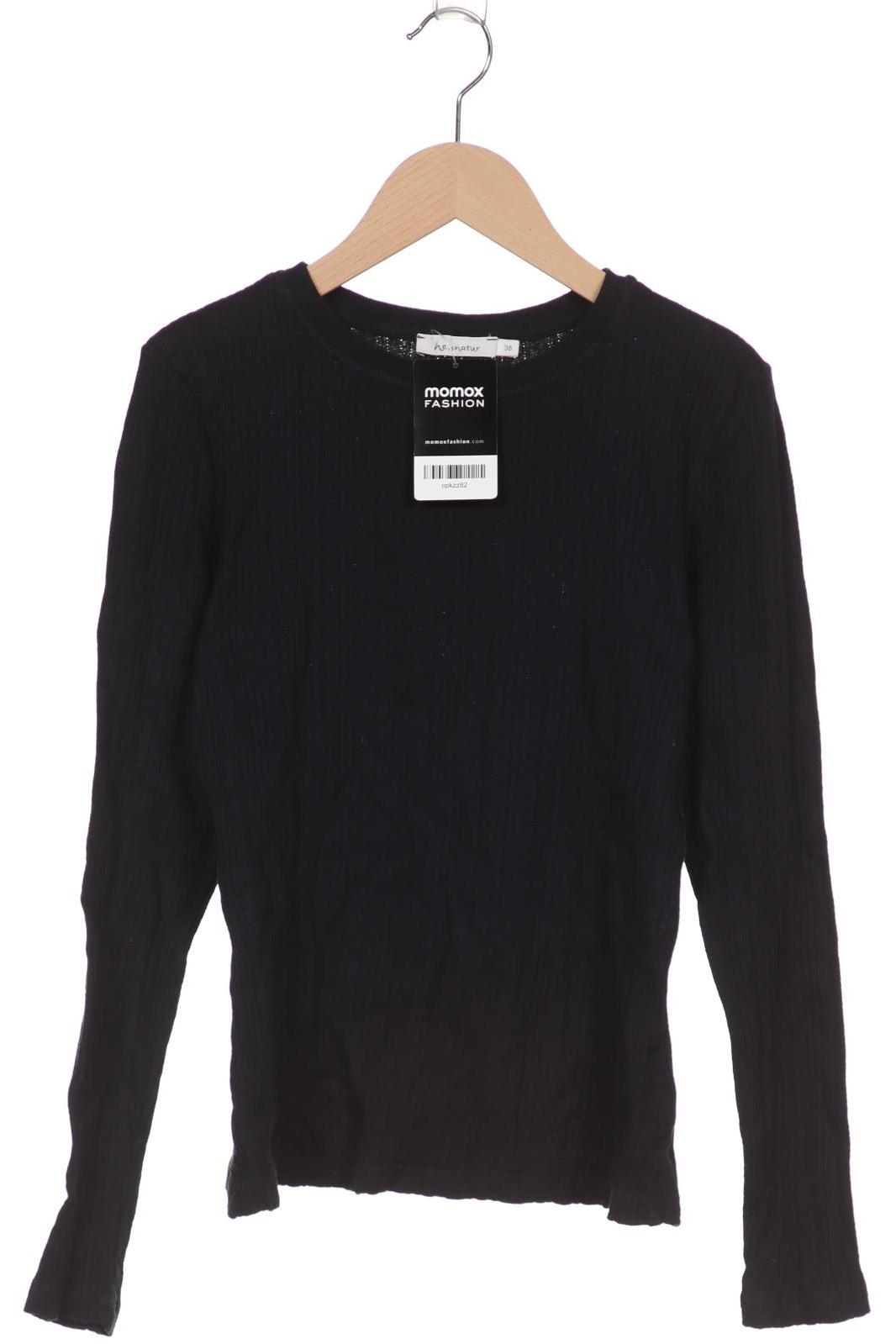 

hessnatur Damen Langarmshirt, marineblau, Gr. 36