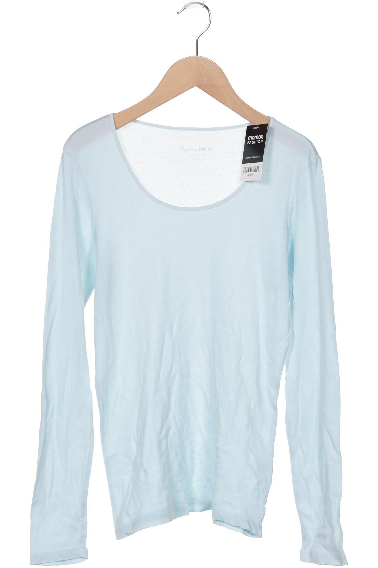 

hessnatur Damen Langarmshirt, hellblau, Gr. 34