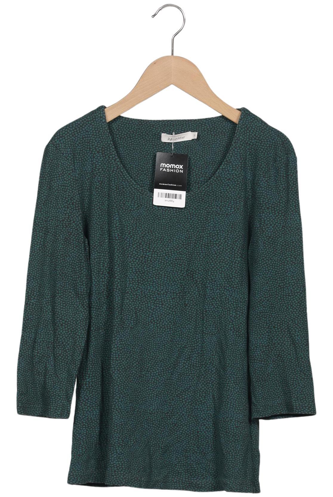 

hessnatur Damen Langarmshirt, grün, Gr. 36