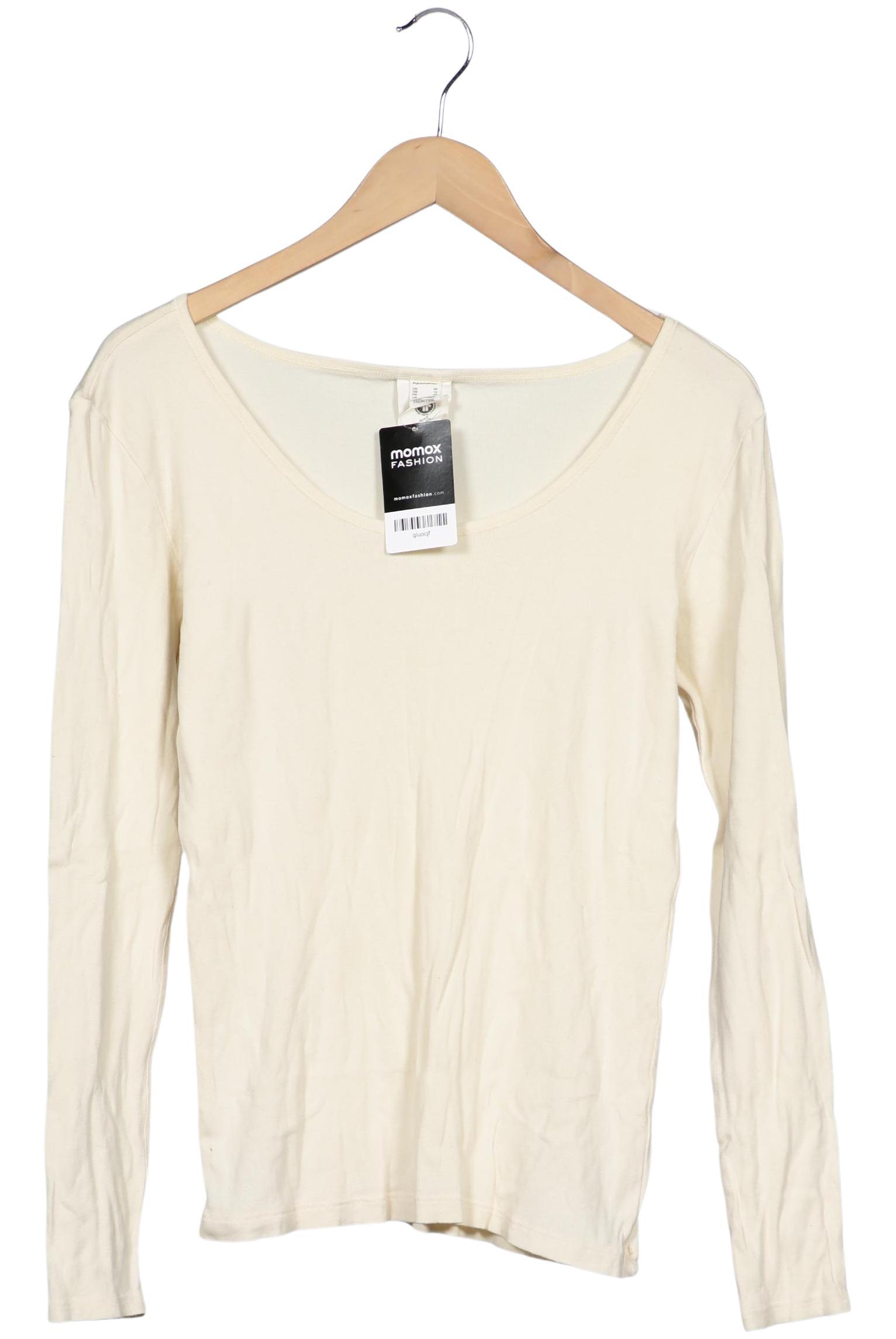 

hessnatur Damen Langarmshirt, cremeweiß, Gr. 38