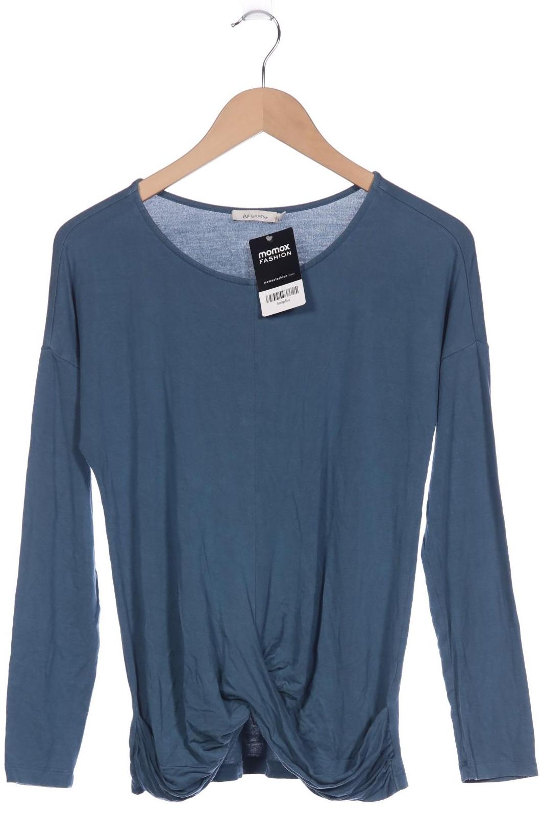 

hessnatur Damen Langarmshirt, blau, Gr. 36