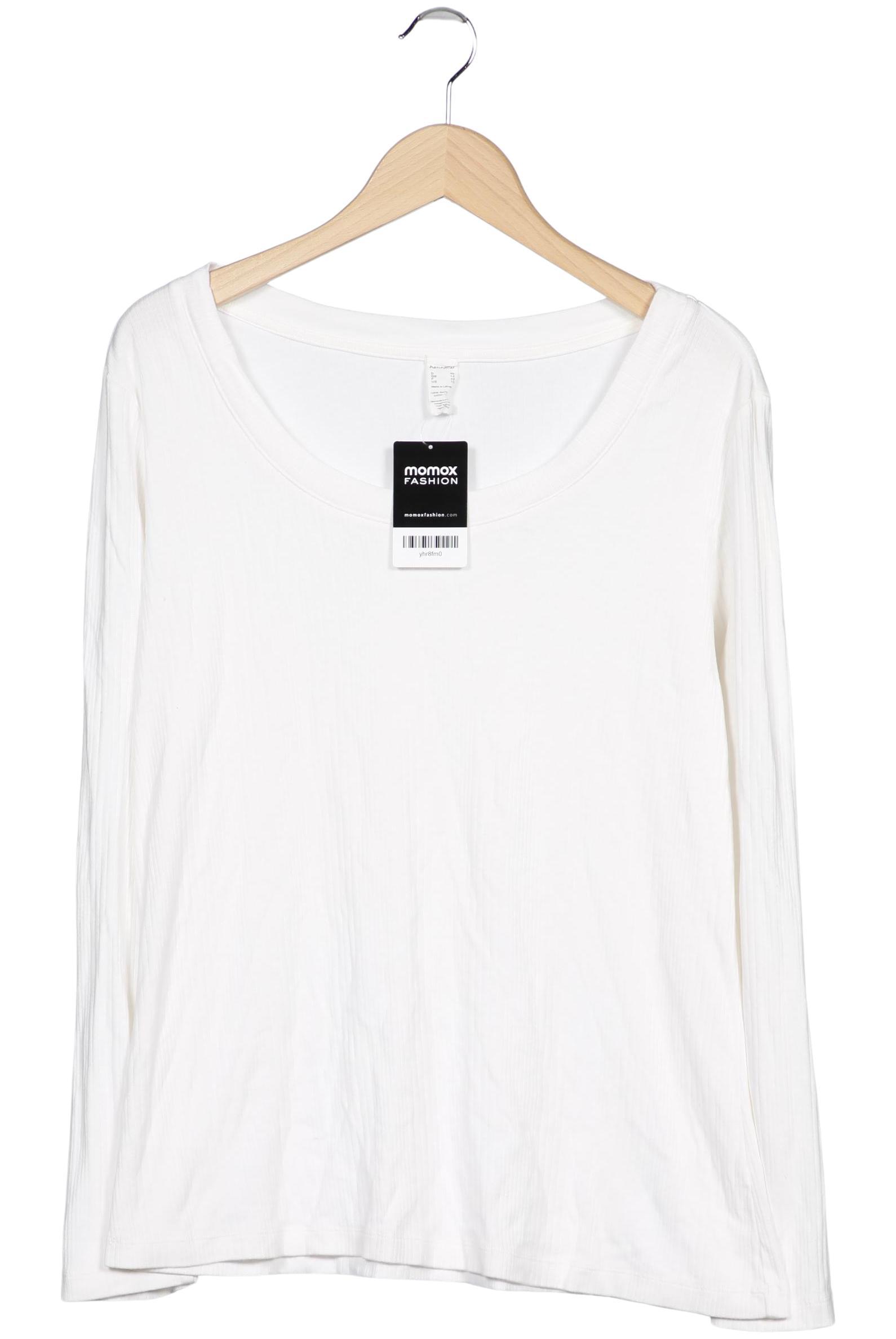 

hessnatur Damen Langarmshirt, weiß, Gr. 40