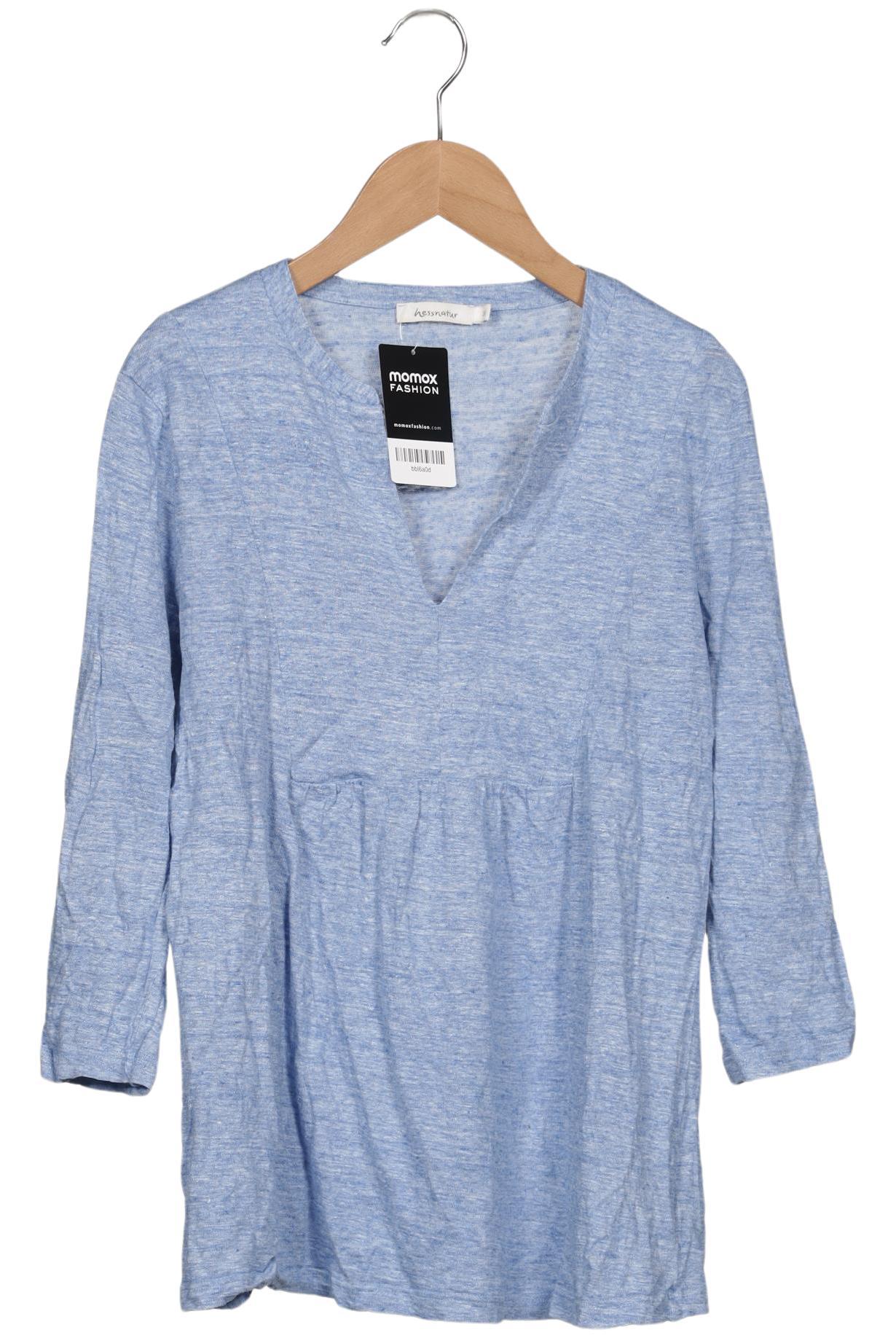 

hessnatur Damen Langarmshirt, hellblau, Gr. 38