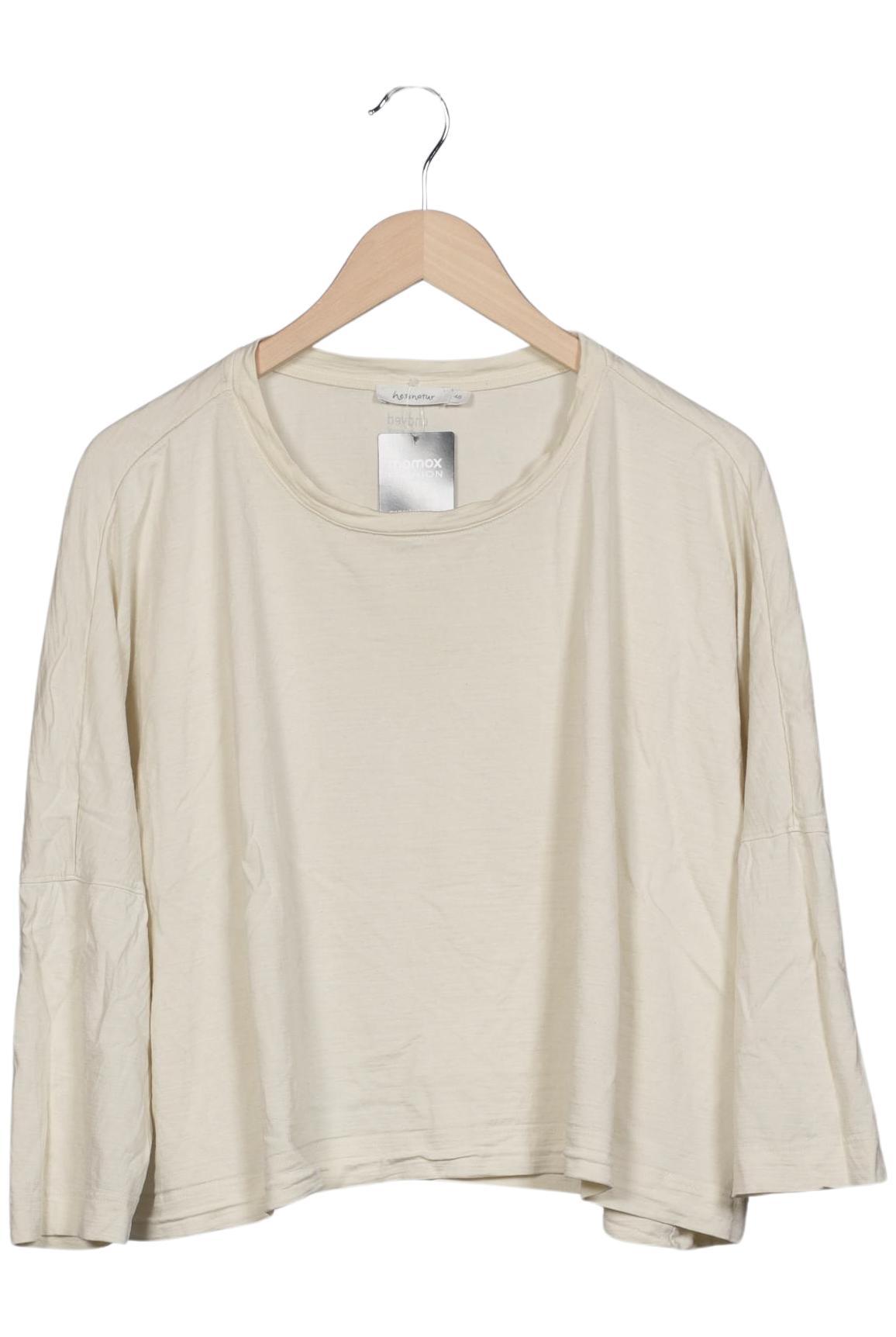 

hessnatur Damen Langarmshirt, beige, Gr. 48