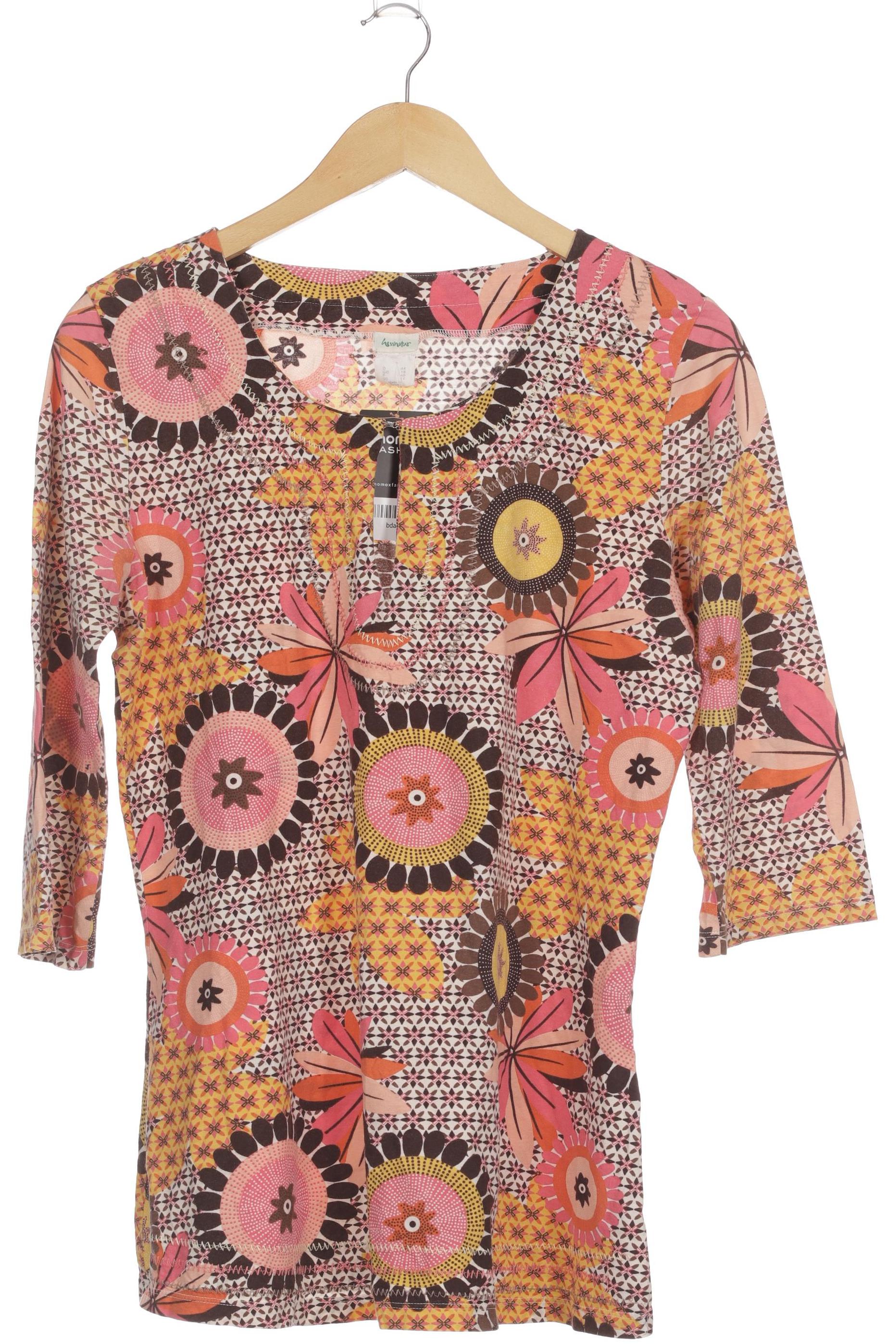 

hessnatur Damen Langarmshirt, mehrfarbig, Gr. 44
