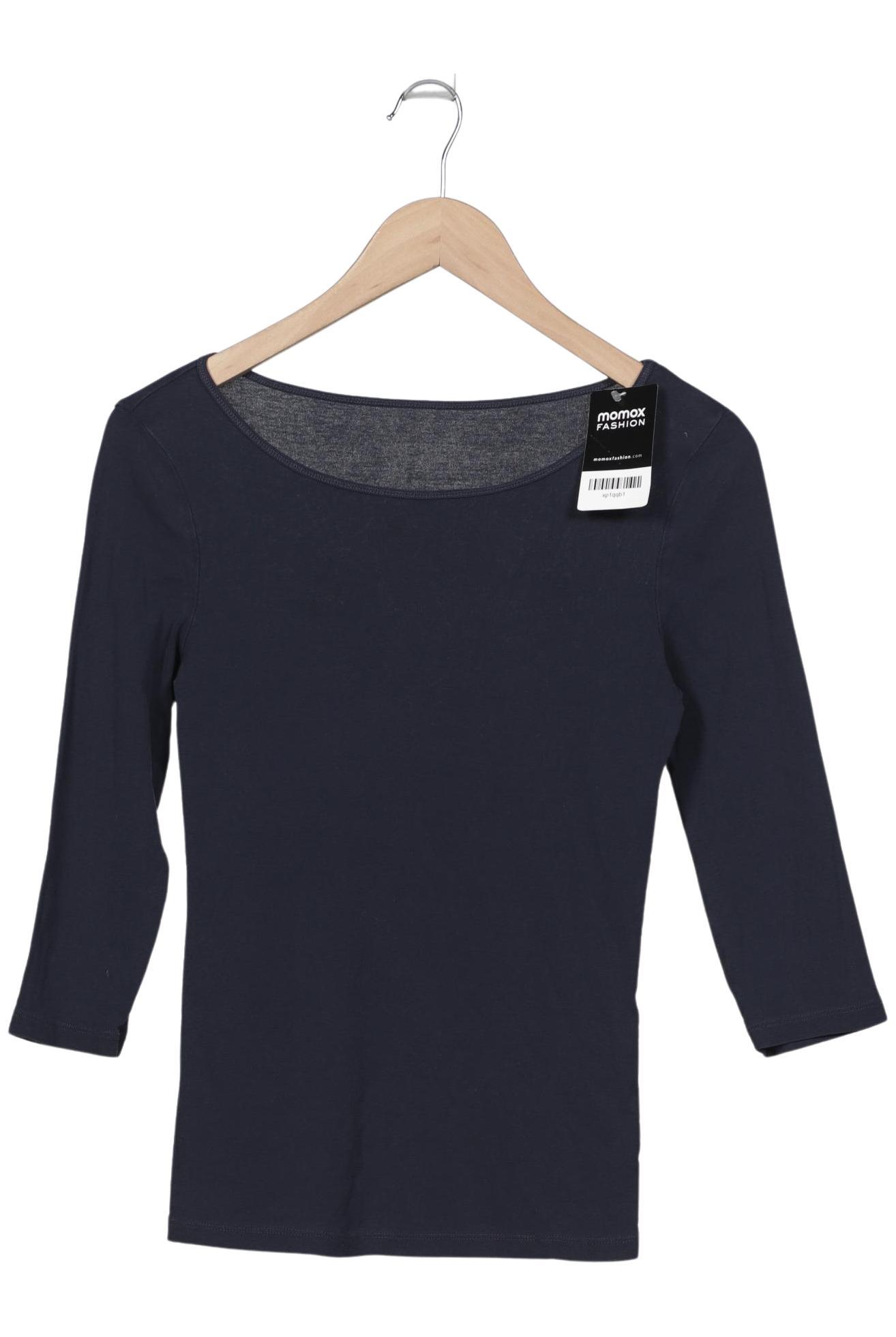 

hessnatur Damen Langarmshirt, marineblau, Gr. 38