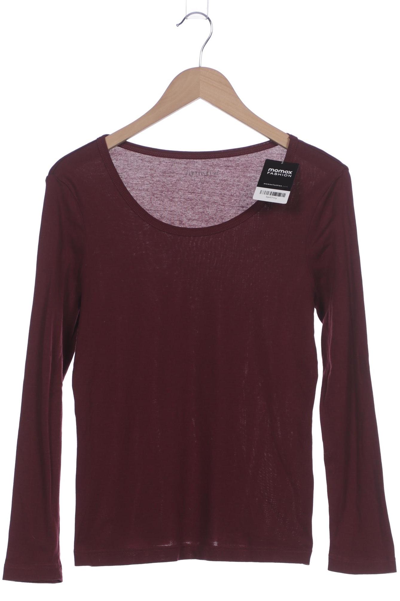 

hessnatur Damen Langarmshirt, bordeaux, Gr. 40