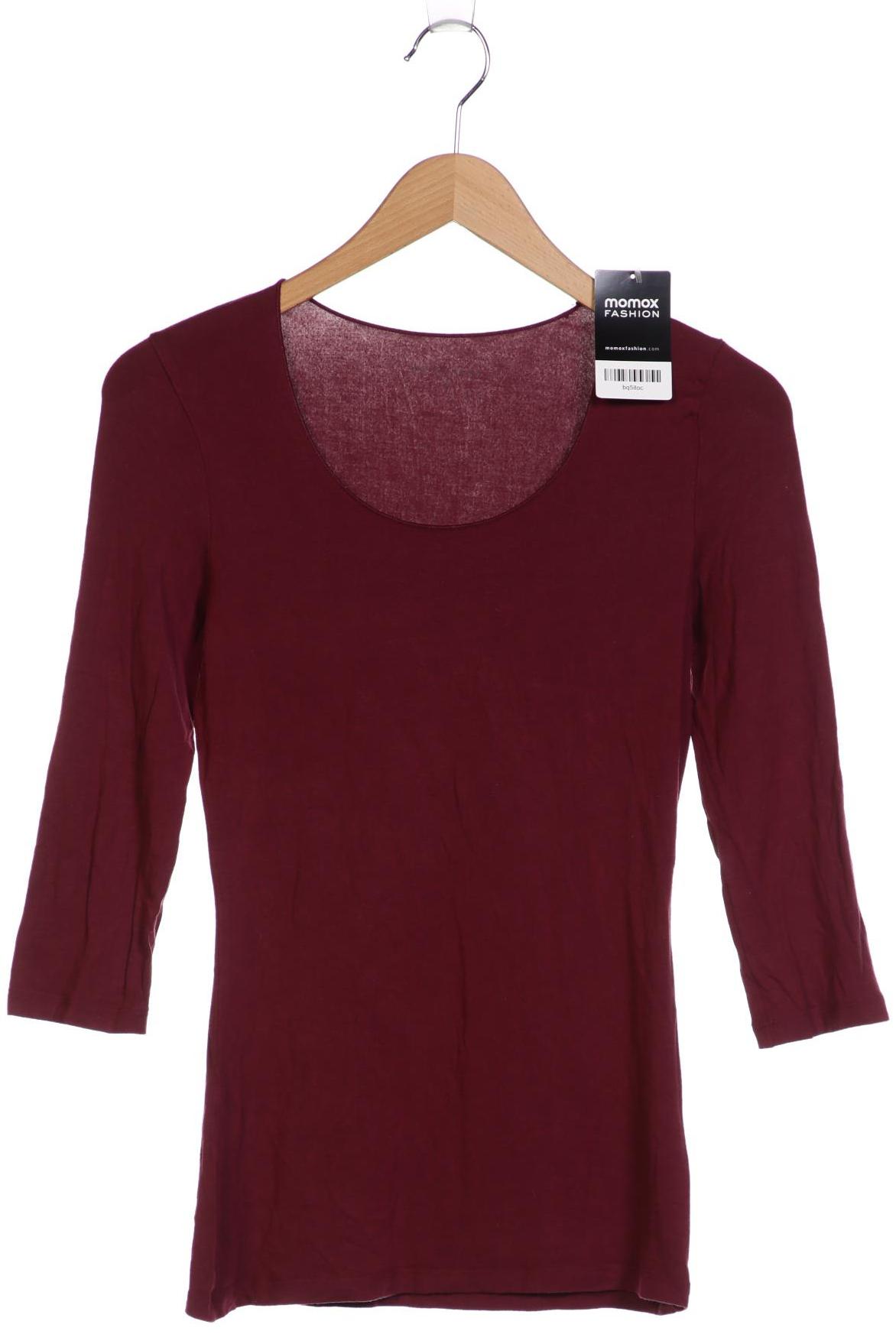 

hessnatur Damen Langarmshirt, bordeaux, Gr. 36