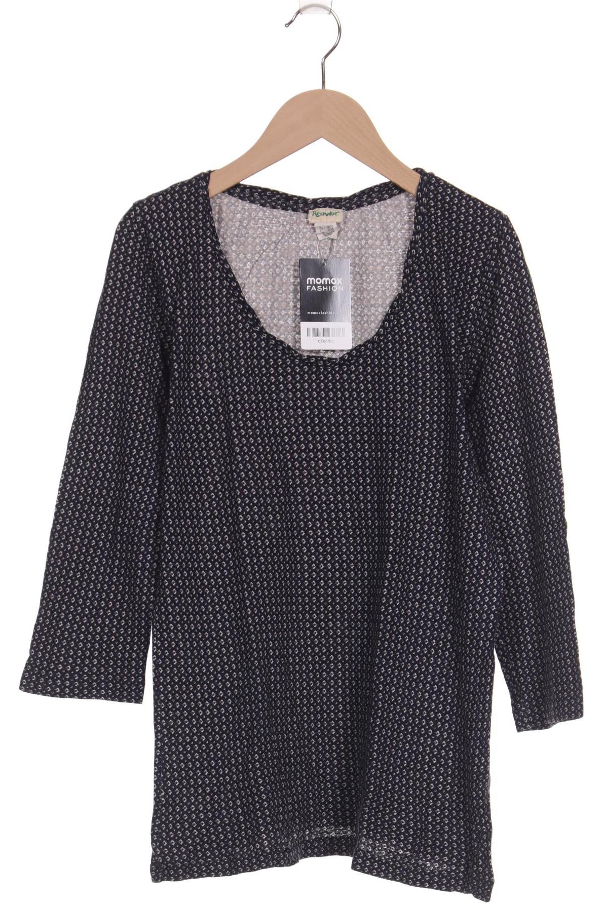 

hessnatur Damen Langarmshirt, marineblau, Gr. 36