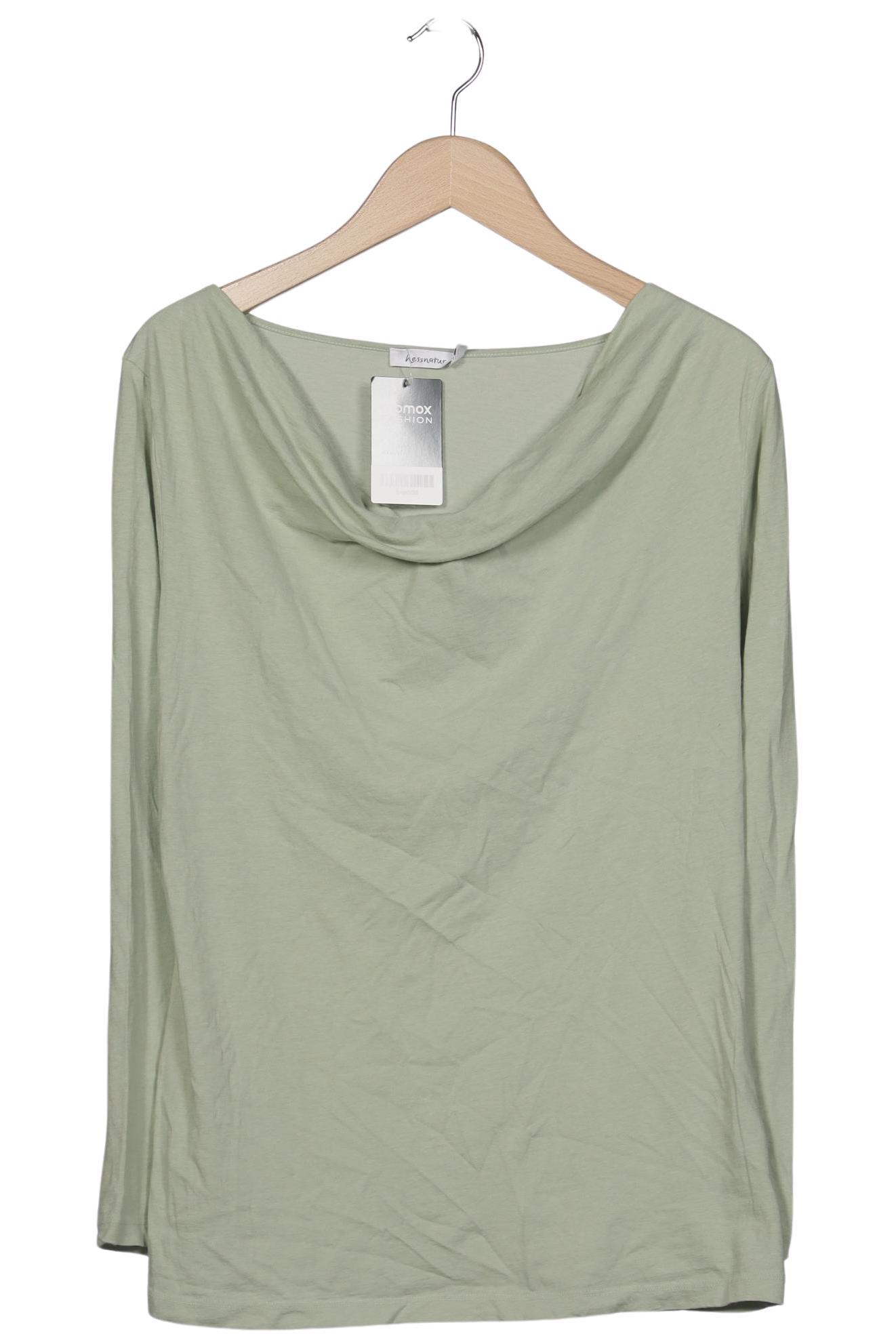 

hessnatur Damen Langarmshirt, hellgrün, Gr. 42