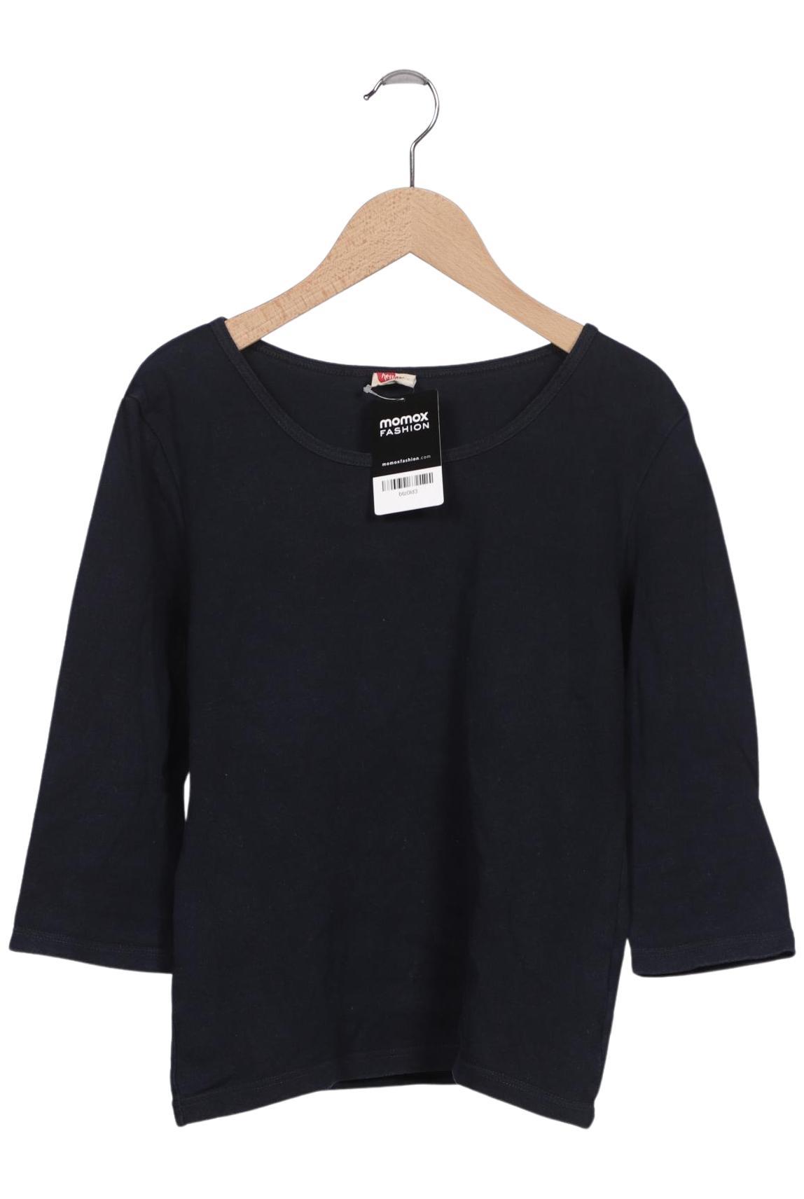 

hessnatur Damen Langarmshirt, marineblau, Gr. 38