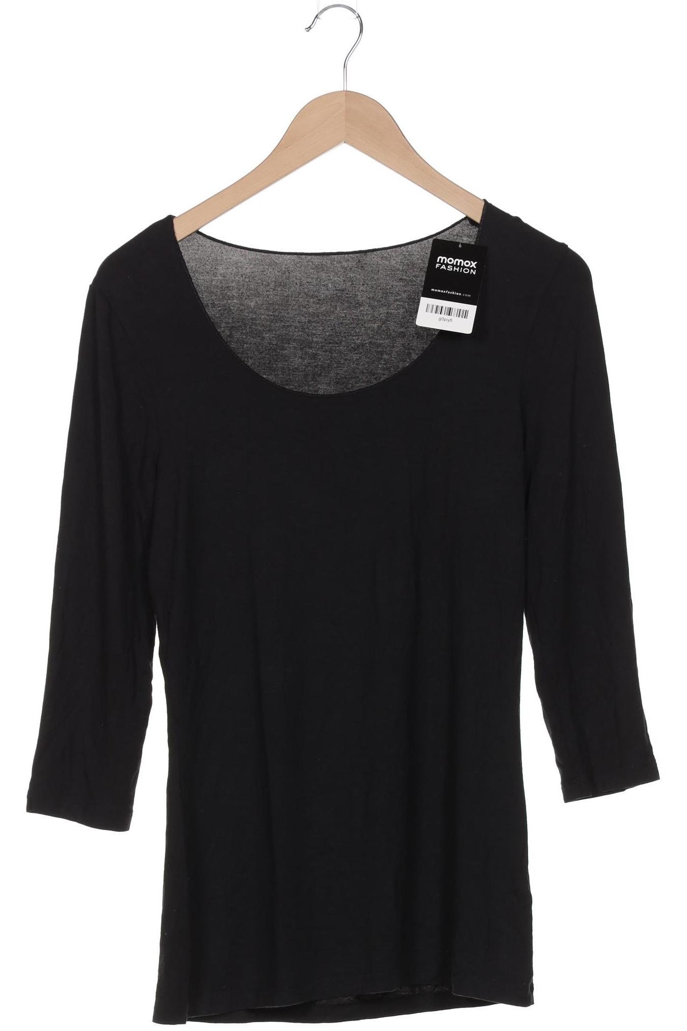 

hessnatur Damen Langarmshirt, schwarz, Gr. 38
