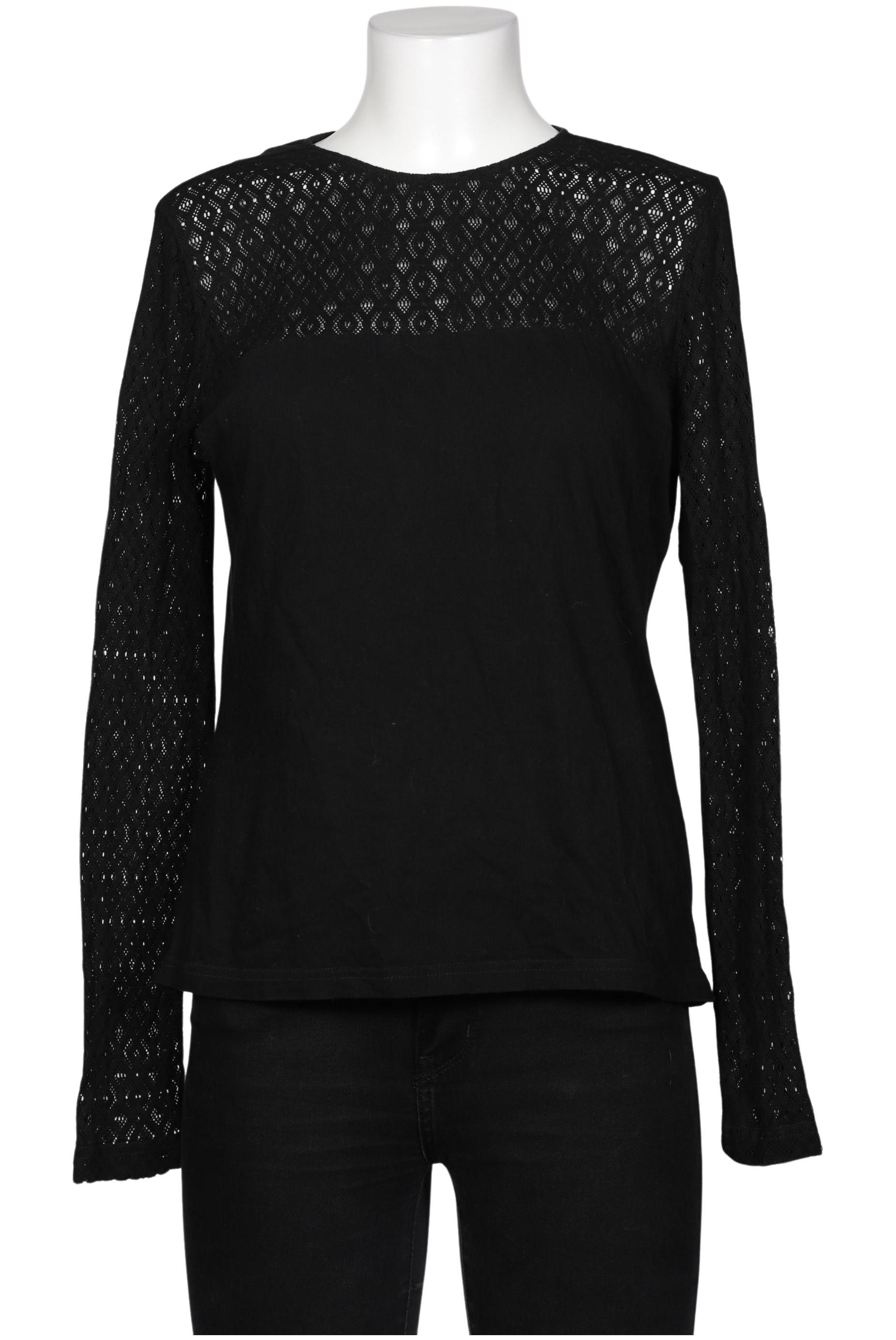

hessnatur Damen Langarmshirt, schwarz, Gr. 38