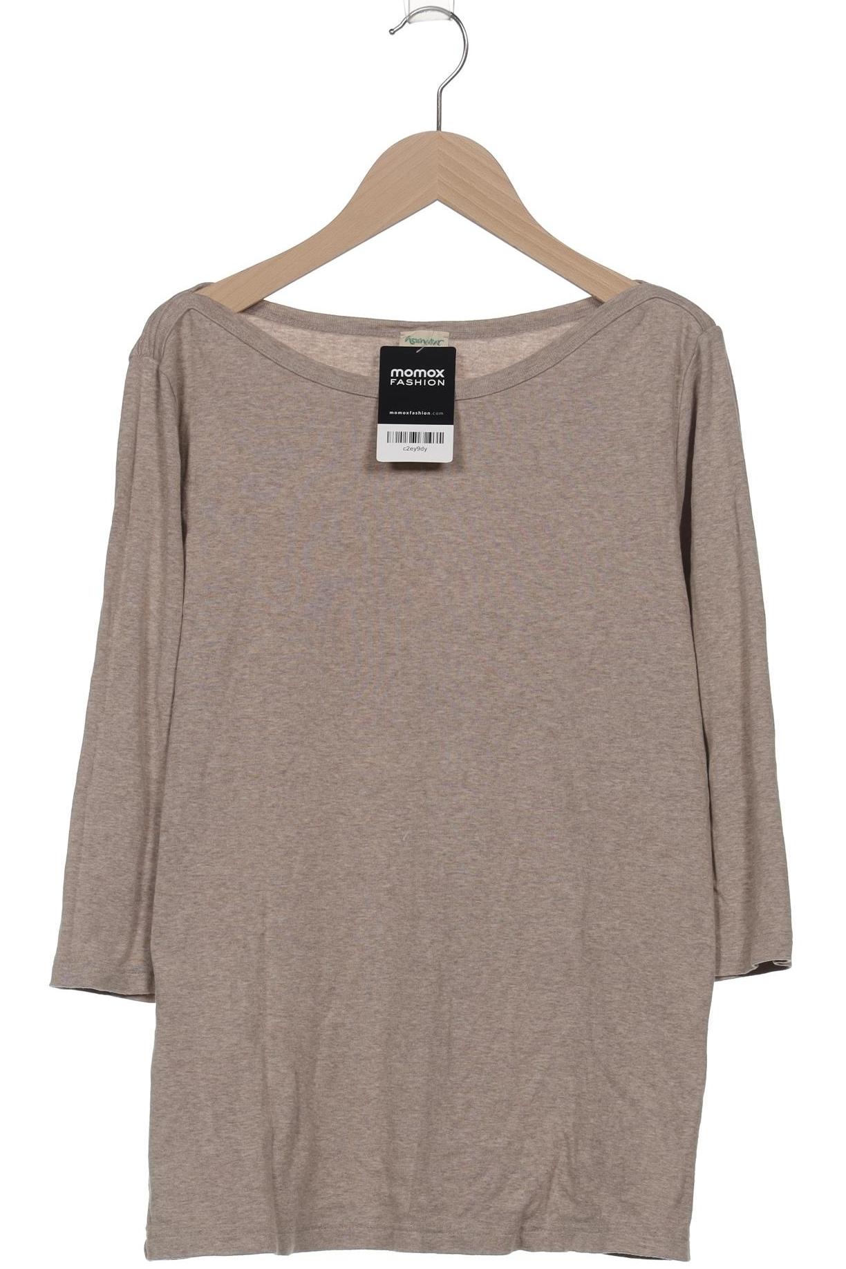 

hessnatur Damen Langarmshirt, beige, Gr. 40