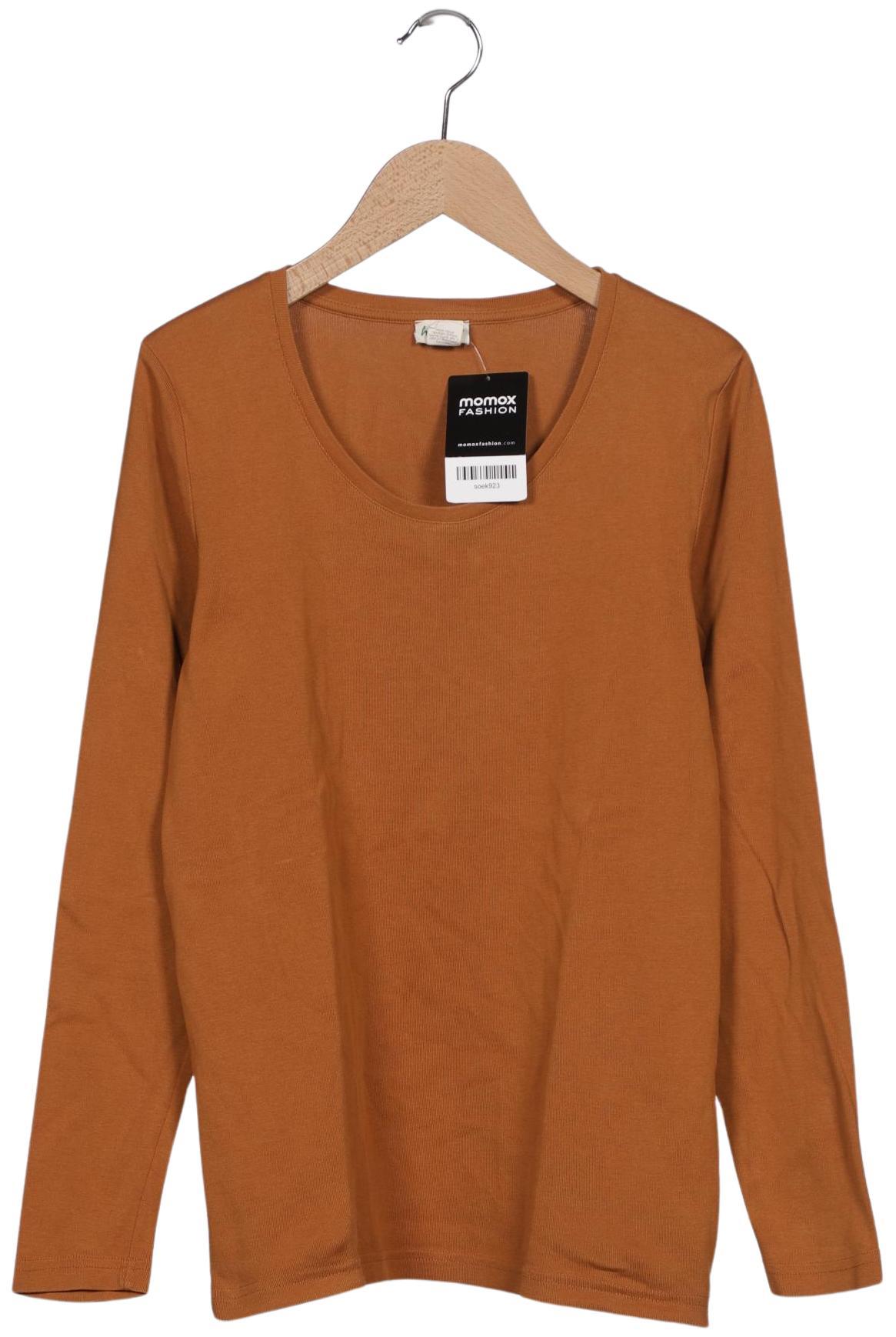 

hessnatur Damen Langarmshirt, braun, Gr. 40