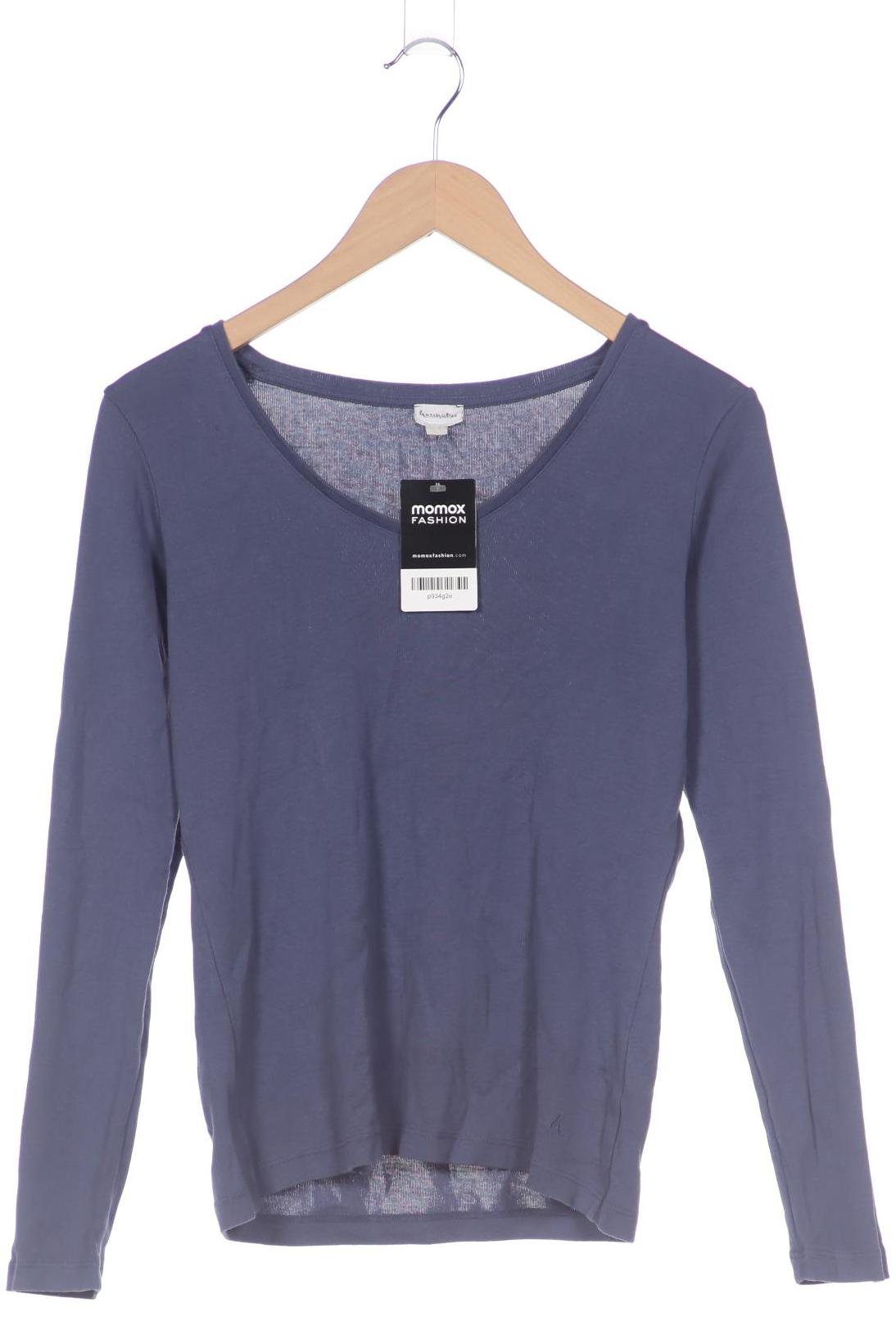 

hessnatur Damen Langarmshirt, marineblau, Gr. 36
