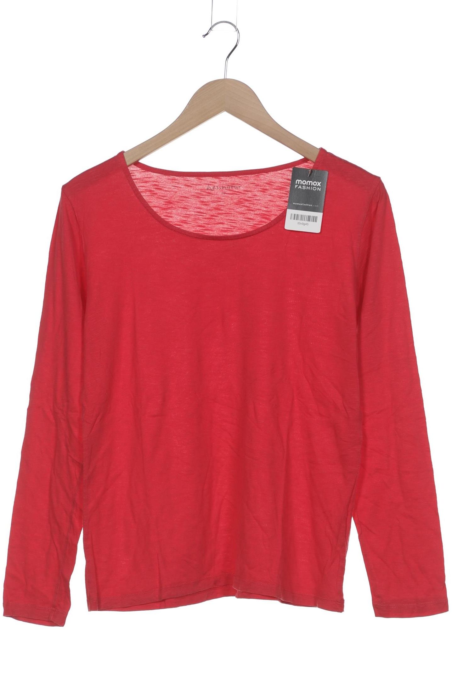 

hessnatur Damen Langarmshirt, rot, Gr. 42