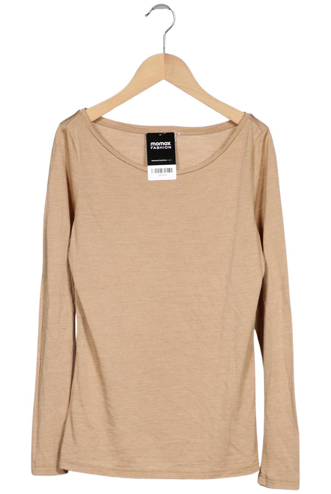 

hessnatur Damen Langarmshirt, beige, Gr. 36