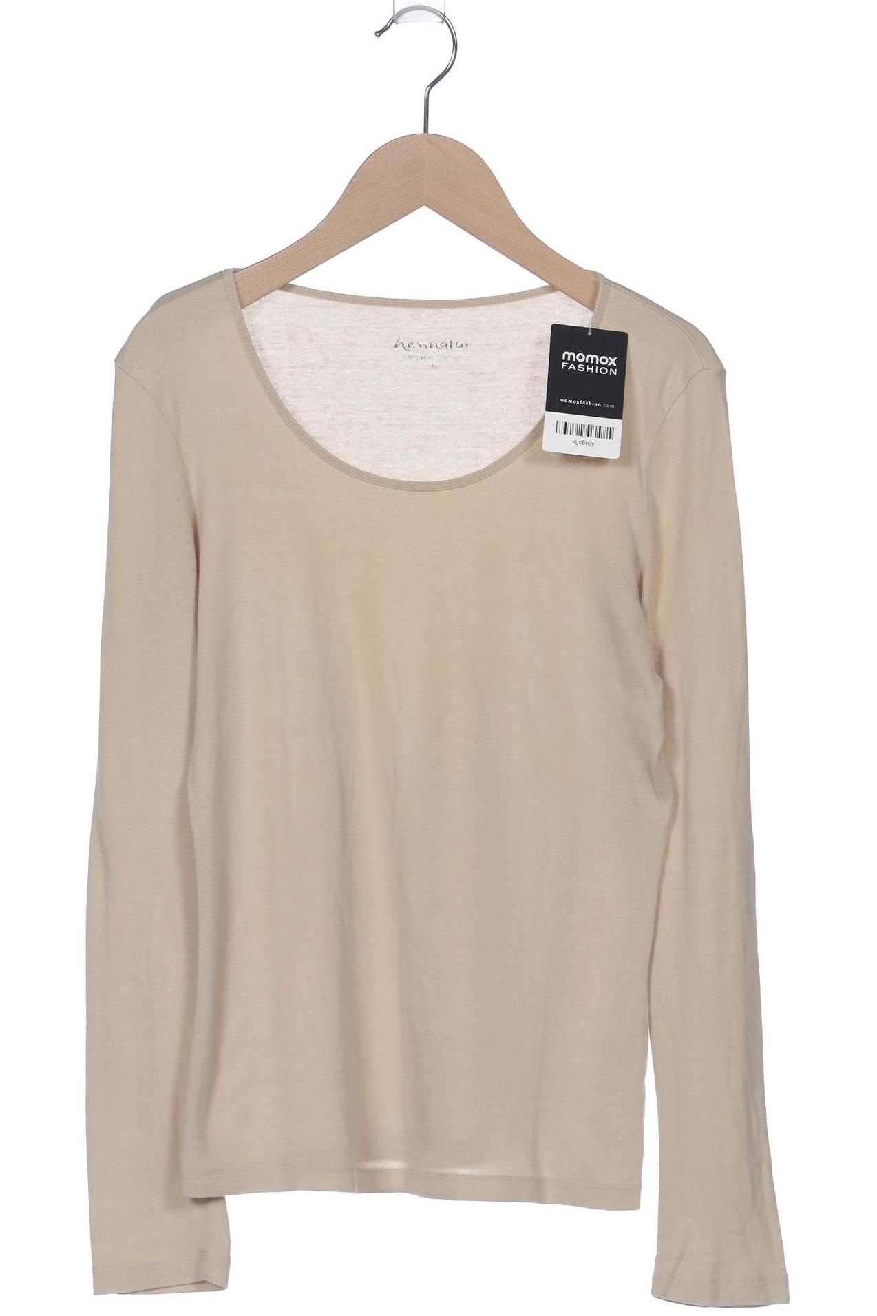 

hessnatur Damen Langarmshirt, beige, Gr. 36