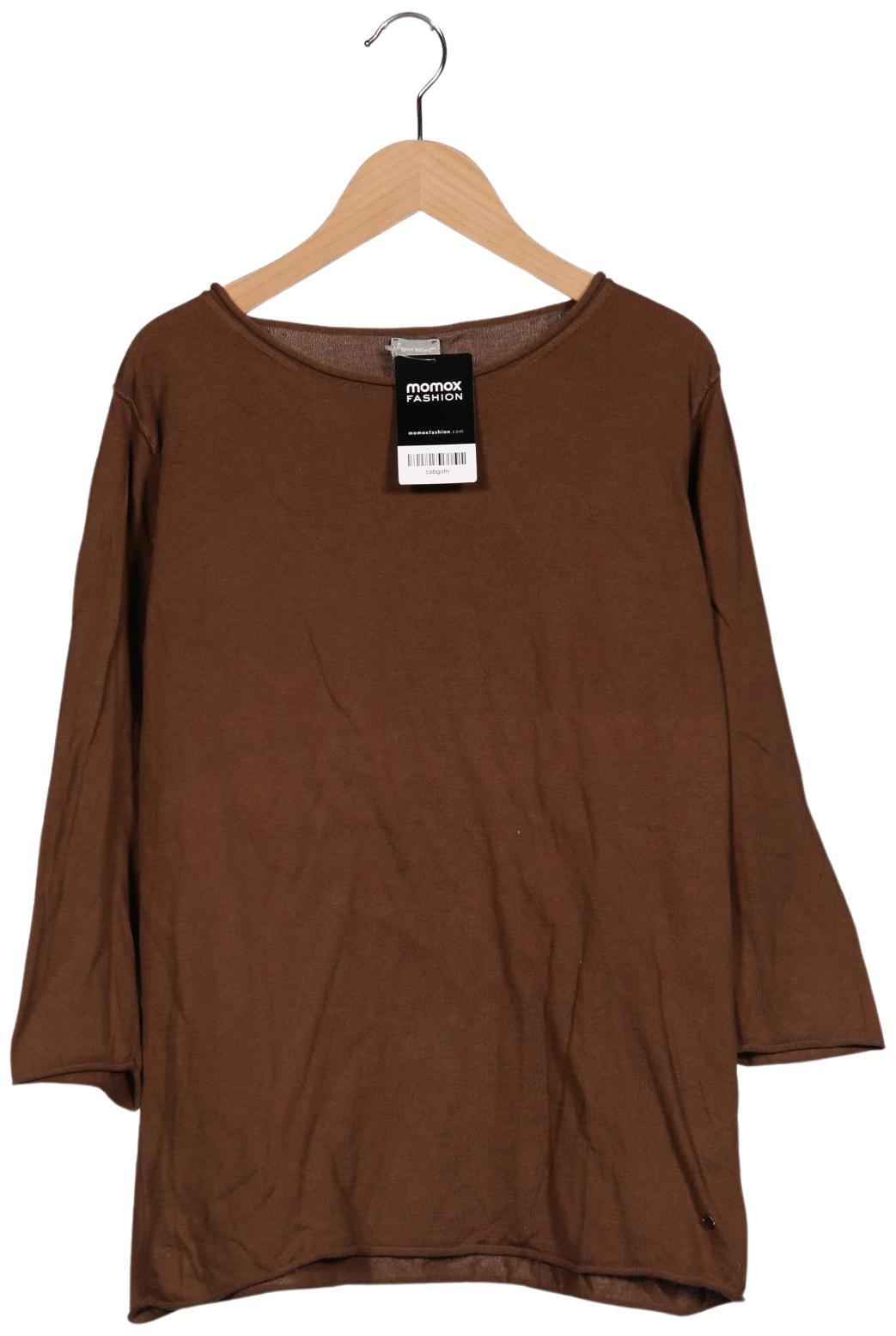 

hessnatur Damen Langarmshirt, braun, Gr. 38