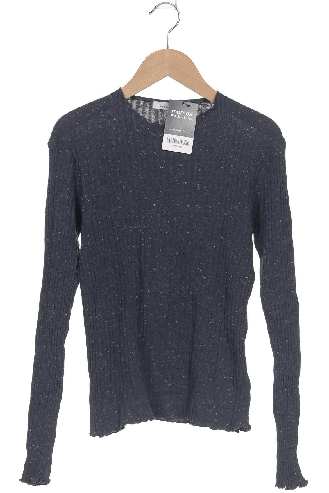 

hessnatur Damen Langarmshirt, marineblau, Gr. 36