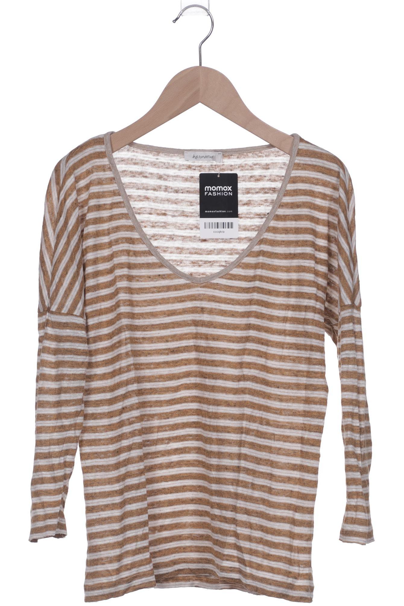 

hessnatur Damen Langarmshirt, braun, Gr. 34