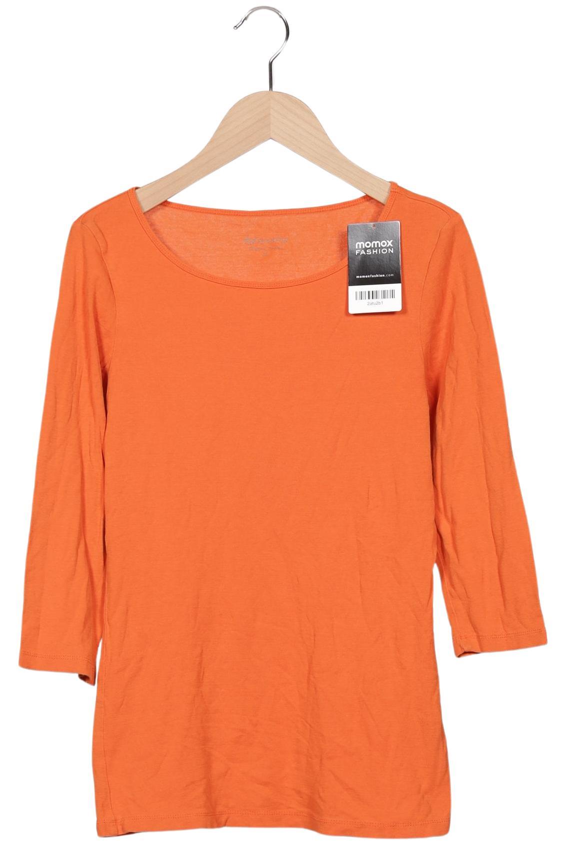 

hessnatur Damen Langarmshirt, orange, Gr. 38