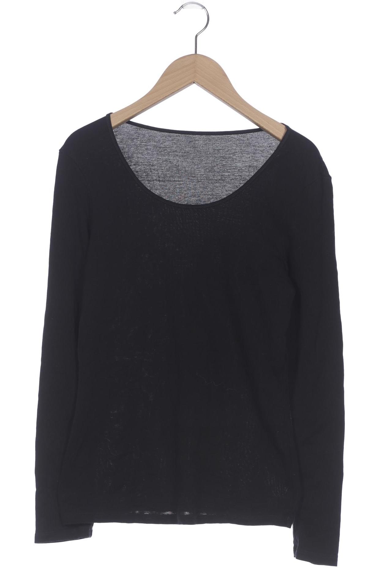 

hessnatur Damen Langarmshirt, schwarz, Gr. 34