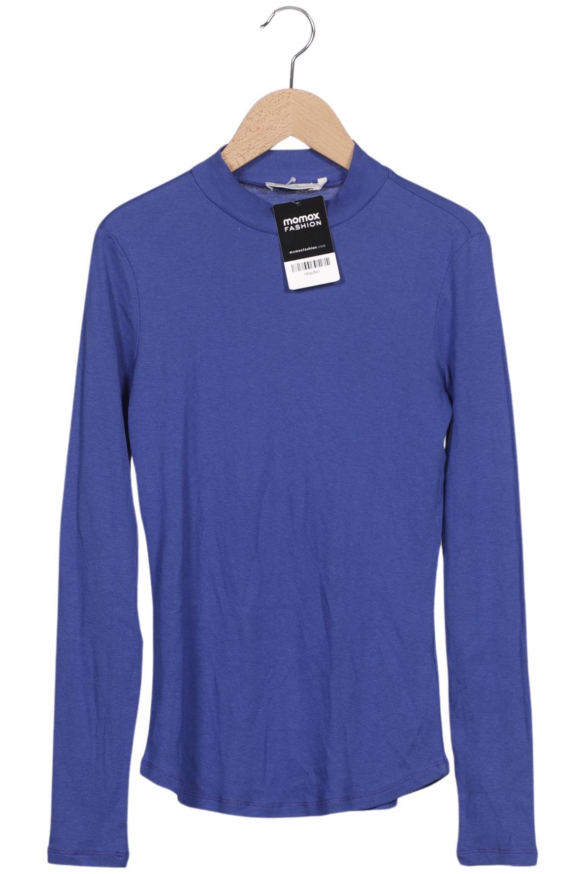 

hessnatur Damen Langarmshirt, blau, Gr. 36