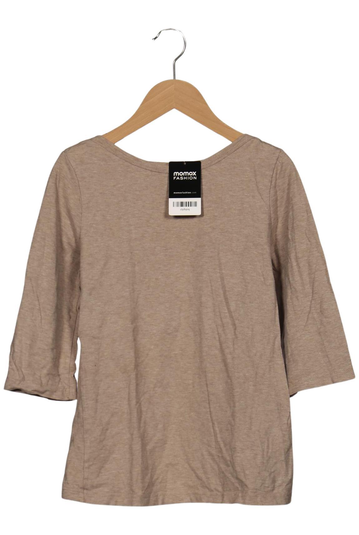 

hessnatur Damen Langarmshirt, braun, Gr. 34