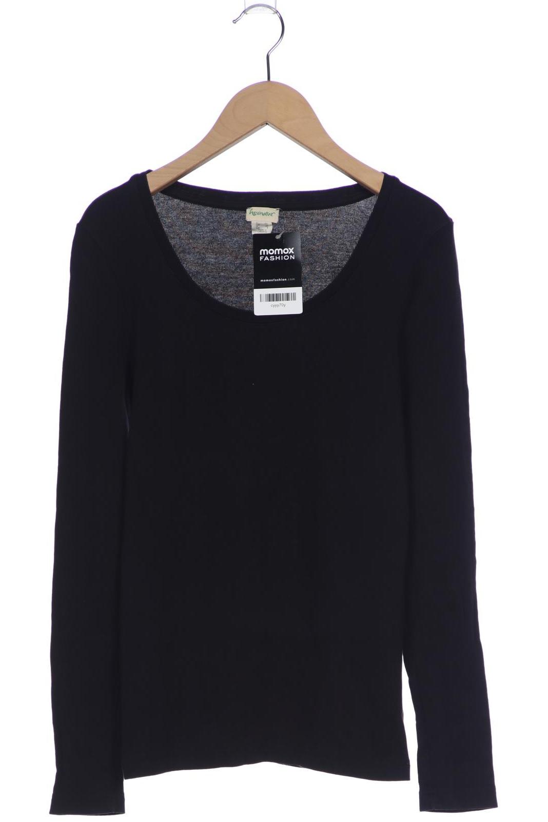 

hessnatur Damen Langarmshirt, schwarz, Gr. 34