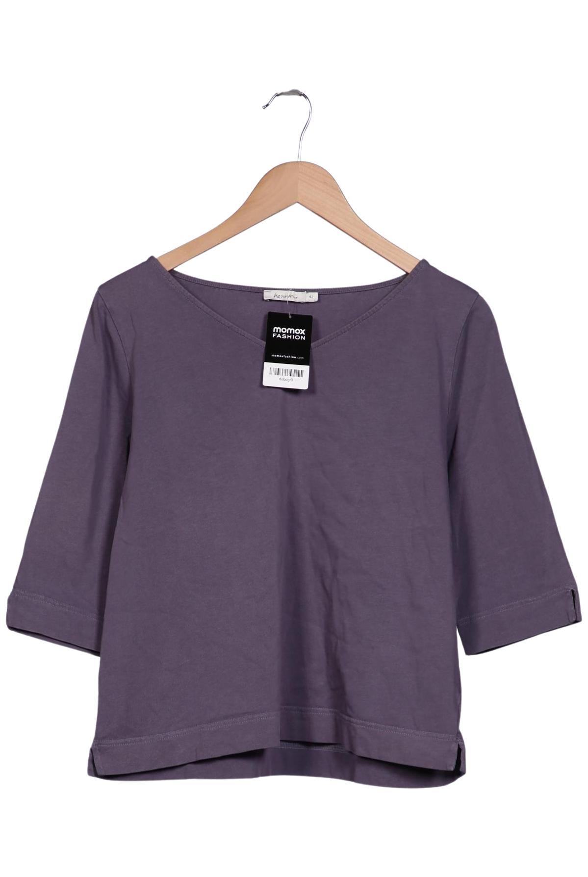 

hessnatur Damen Langarmshirt, blau, Gr. 42