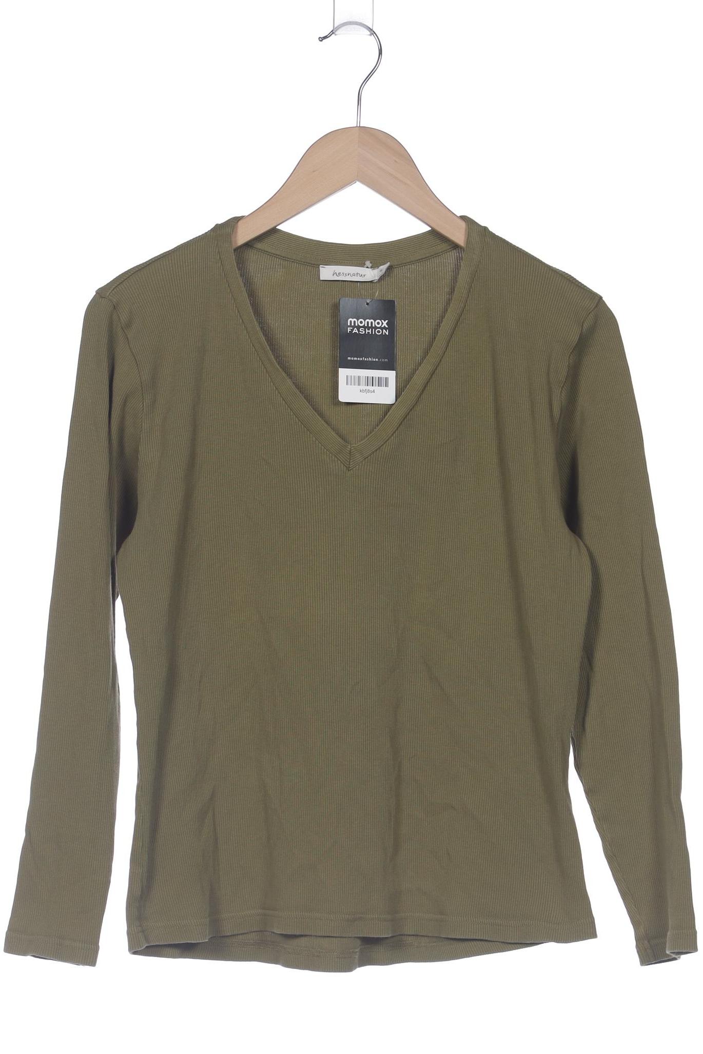 

hessnatur Damen Langarmshirt, grün, Gr. 44