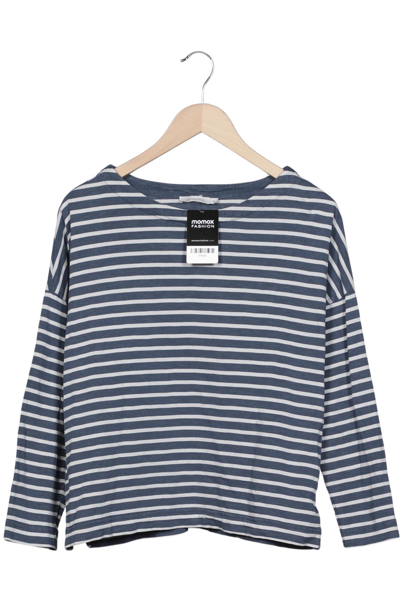 

hessnatur Damen Langarmshirt, blau, Gr. 42