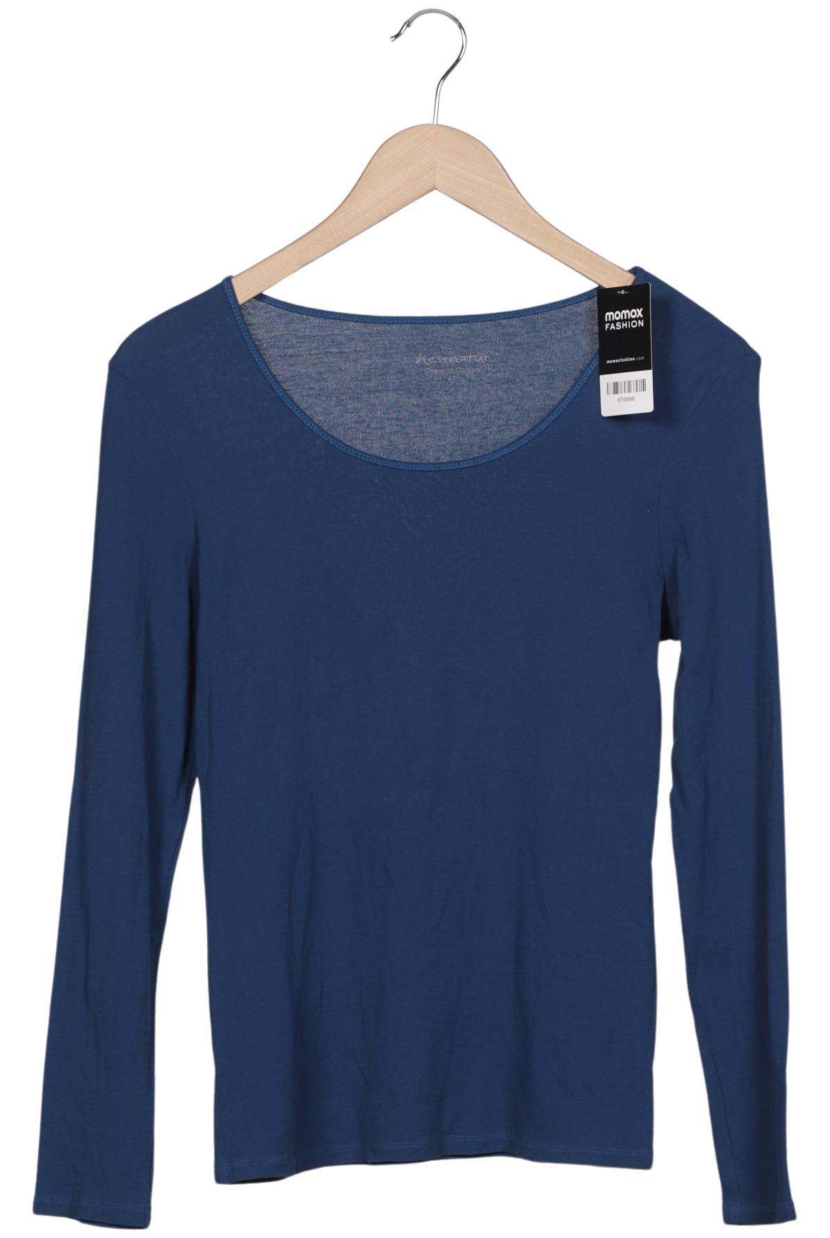 

hessnatur Damen Langarmshirt, marineblau, Gr. 42