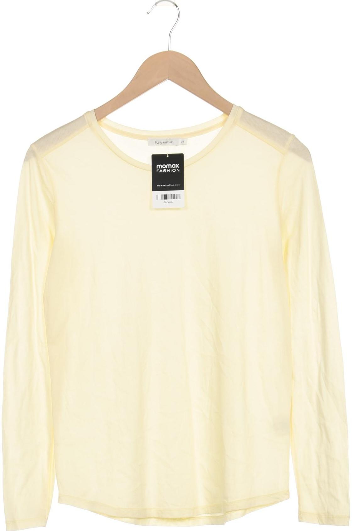 

hessnatur Damen Langarmshirt, gelb, Gr. 34