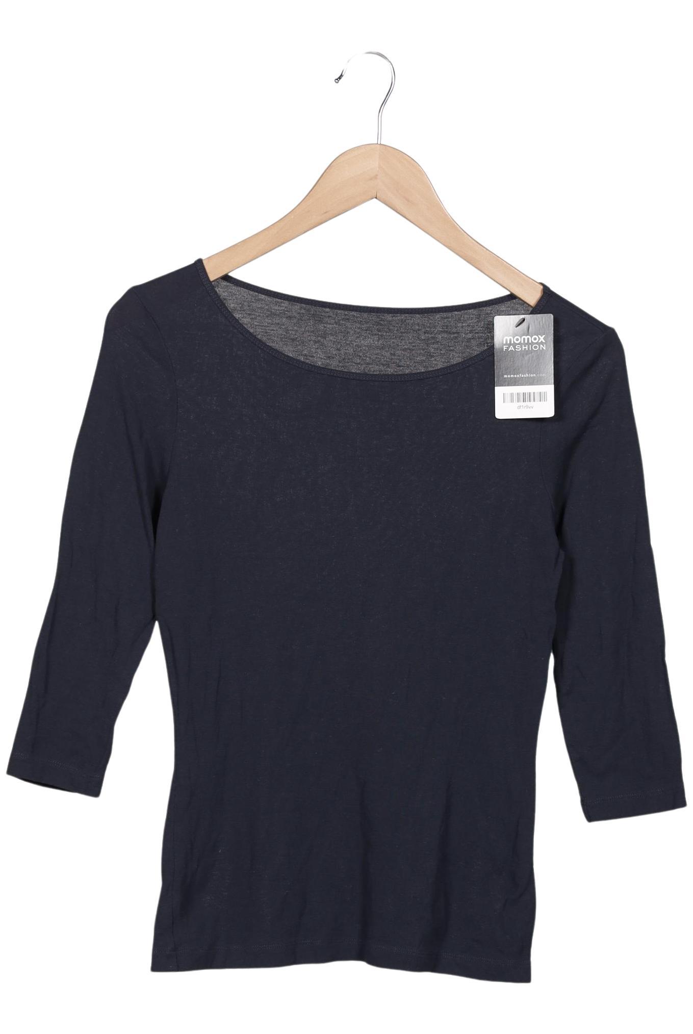 

hessnatur Damen Langarmshirt, marineblau, Gr. 36