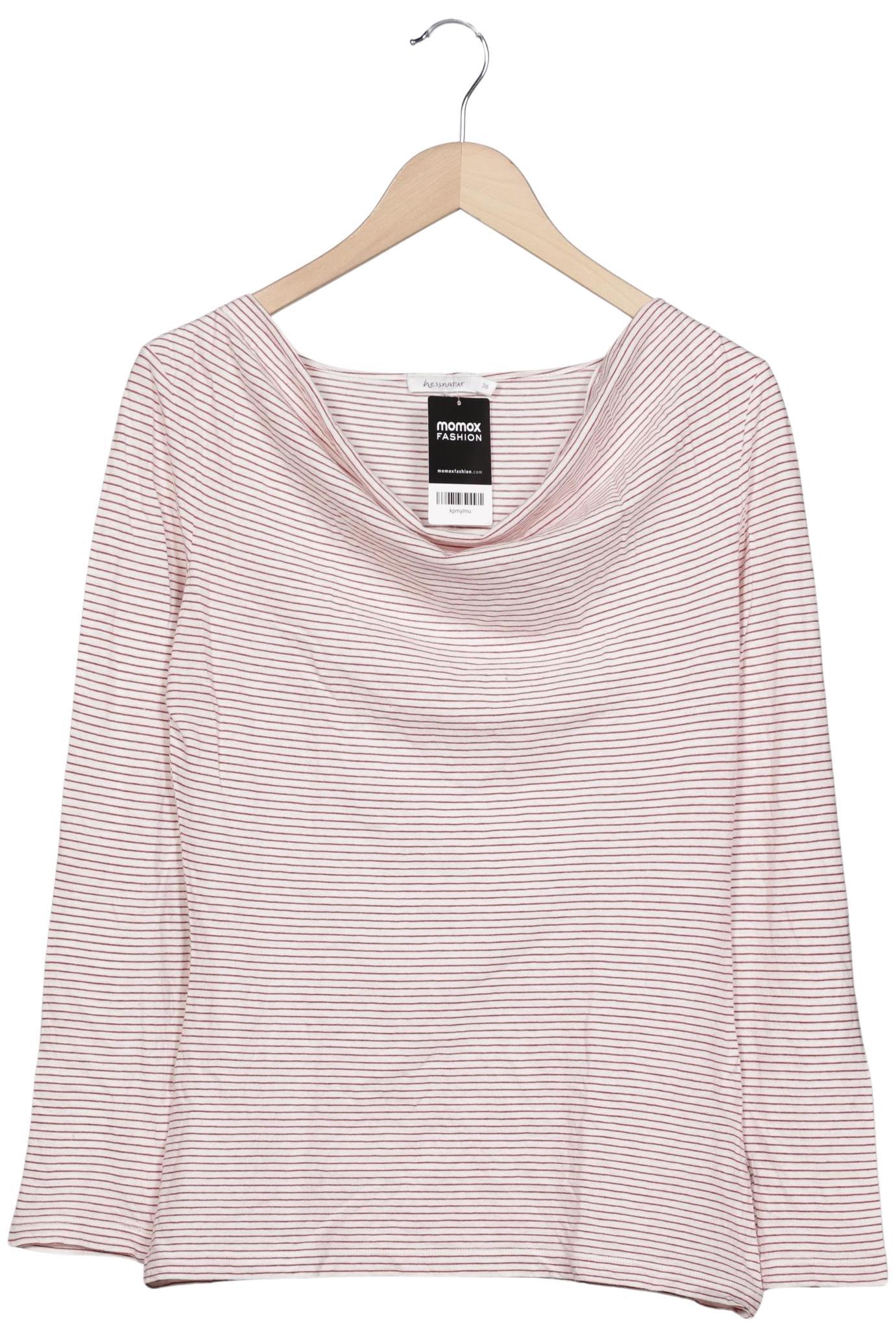 

hessnatur Damen Langarmshirt, weiß, Gr. 36