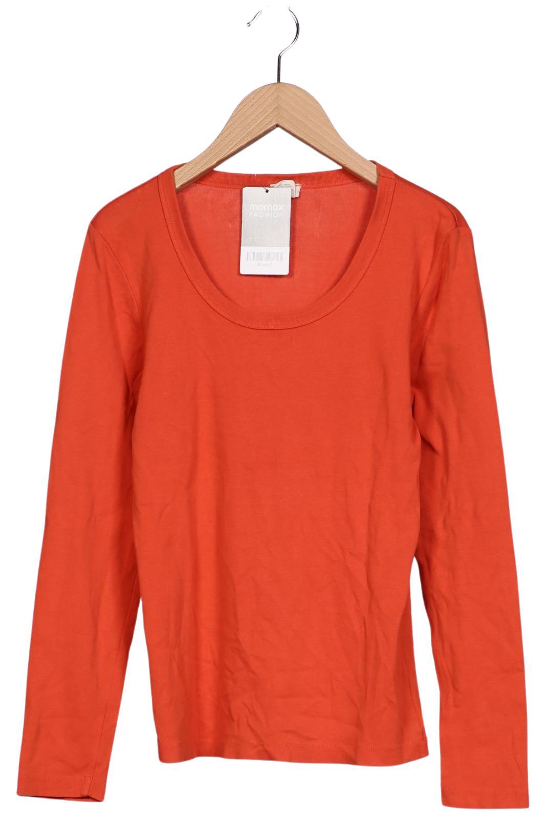 

hessnatur Damen Langarmshirt, orange, Gr. 36