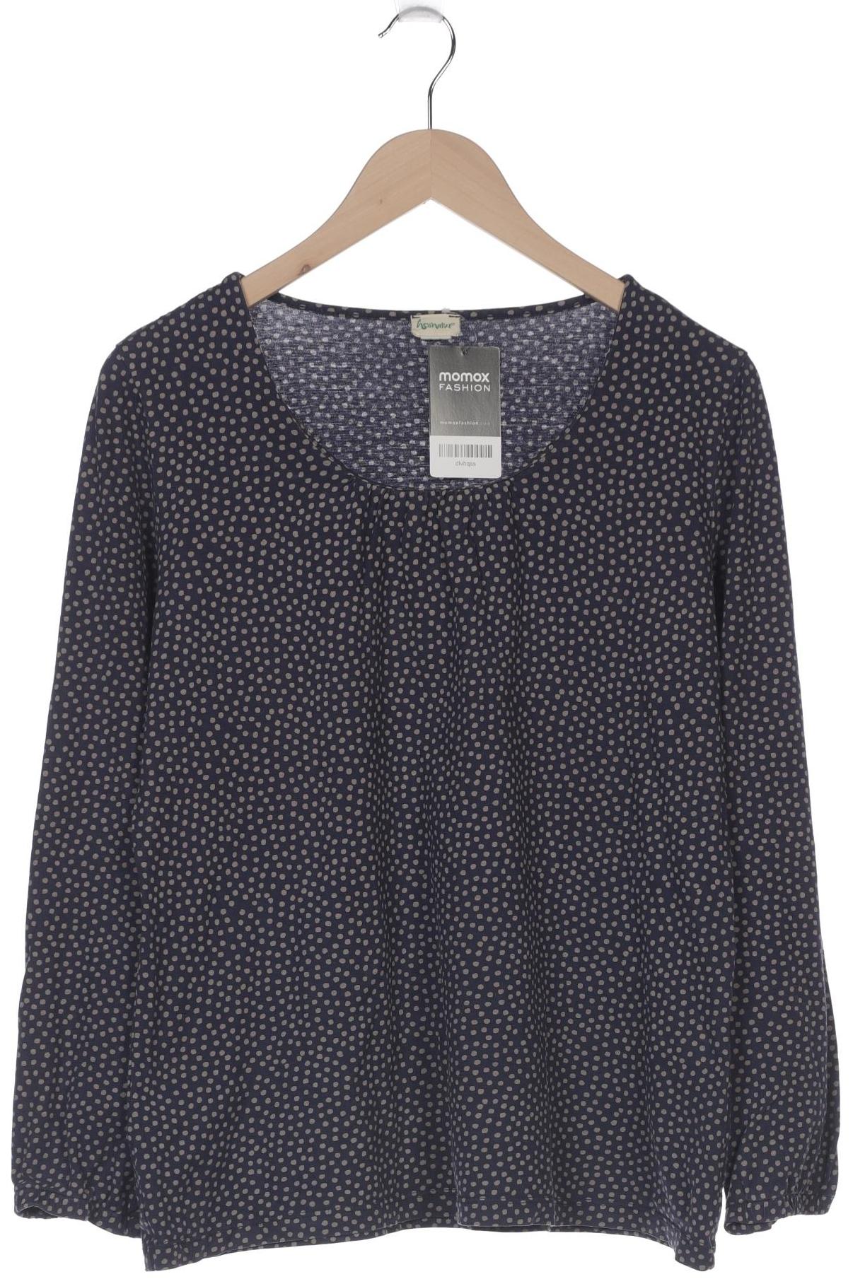

hessnatur Damen Langarmshirt, marineblau, Gr. 40