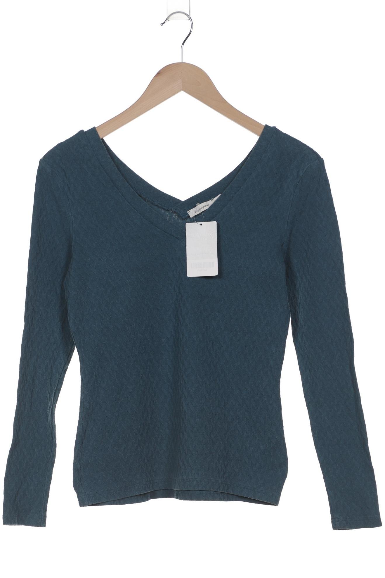 

hessnatur Damen Langarmshirt, marineblau, Gr. 38