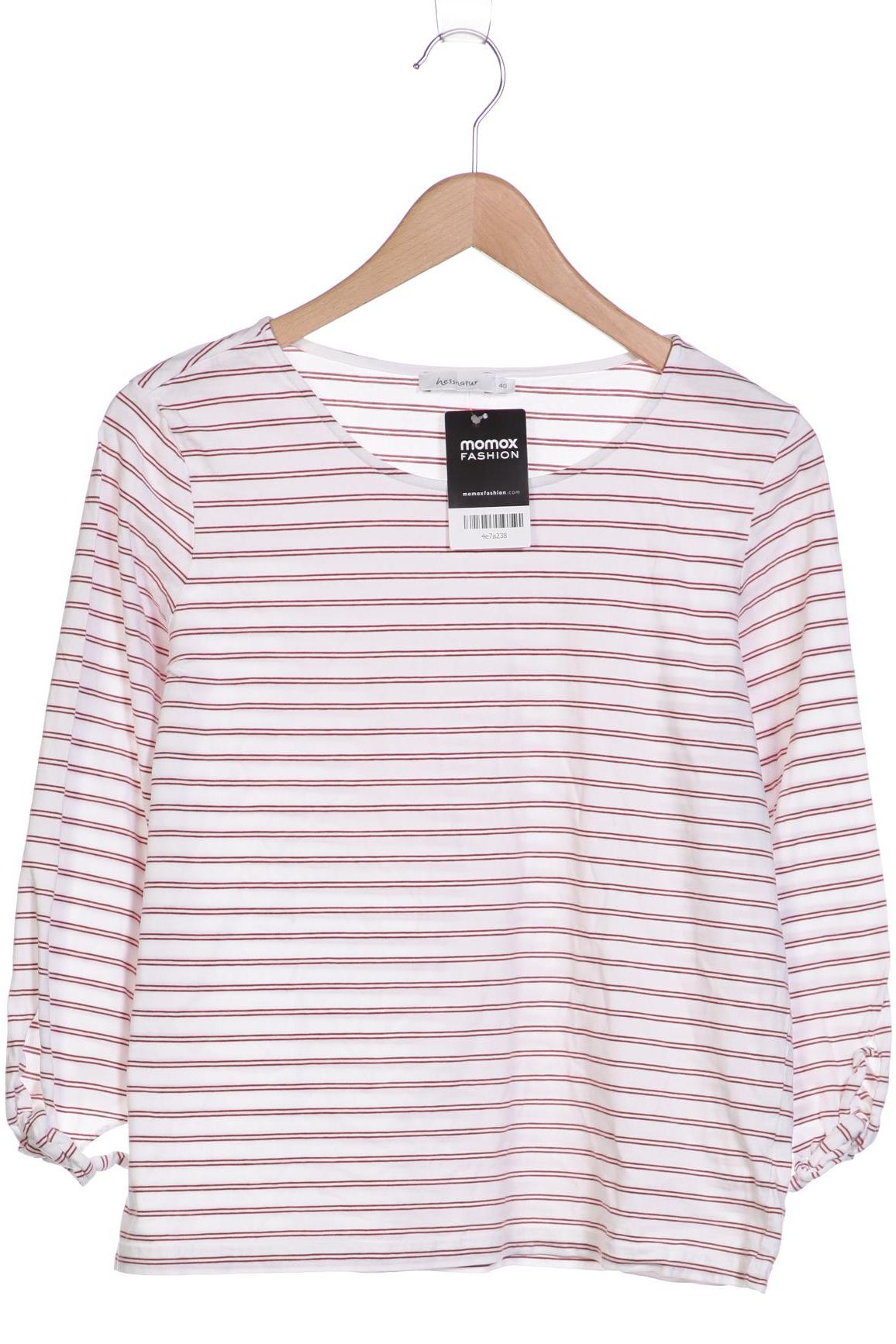

hessnatur Damen Langarmshirt, weiß, Gr. 40