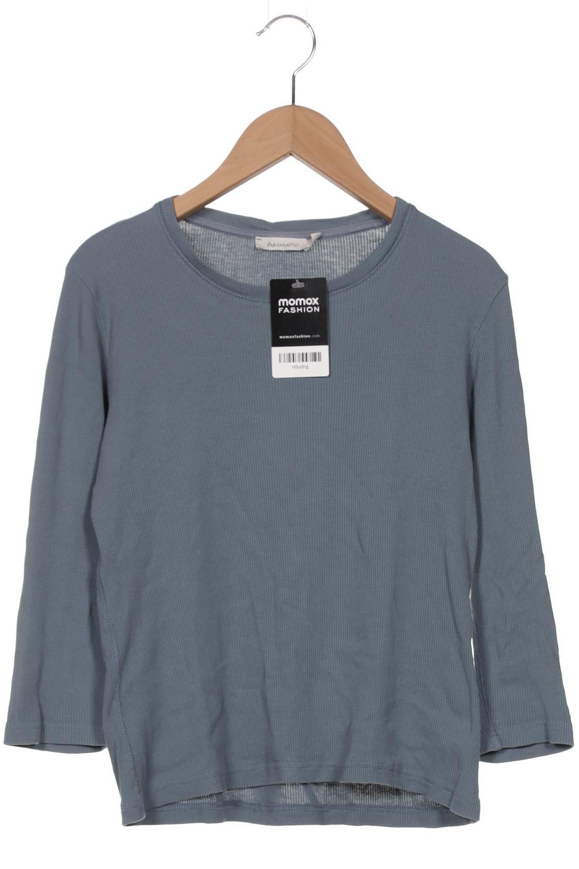 

hessnatur Damen Langarmshirt, blau, Gr. 34