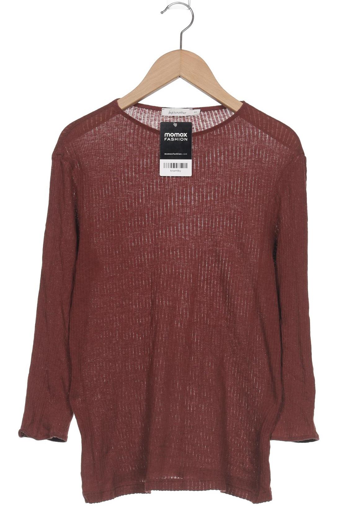 

hessnatur Damen Langarmshirt, bordeaux, Gr. 40