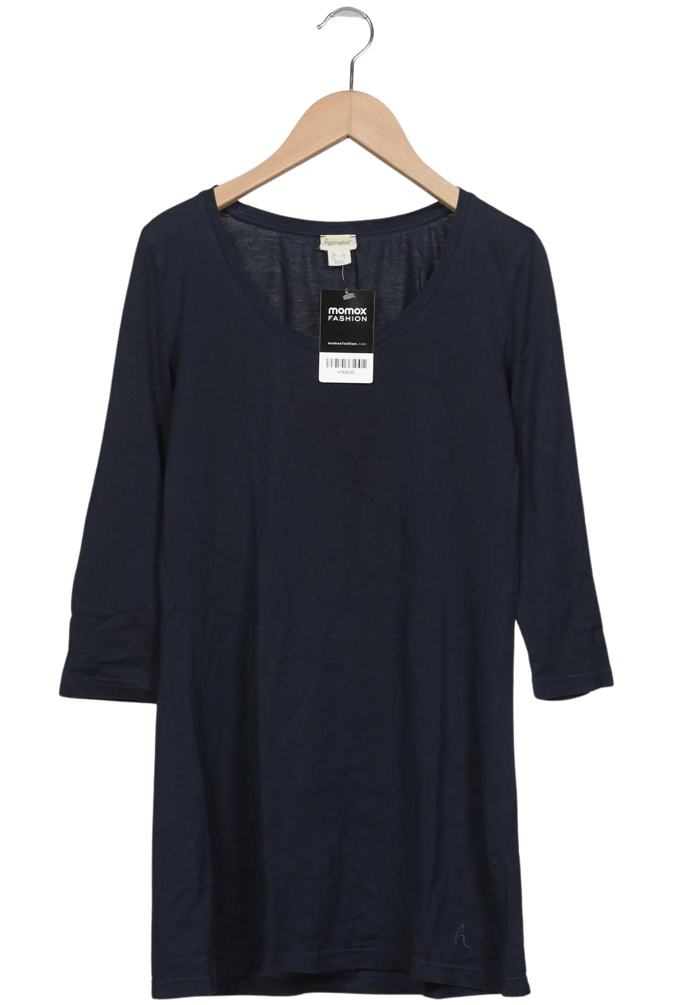 

hessnatur Damen Langarmshirt, marineblau, Gr. 34