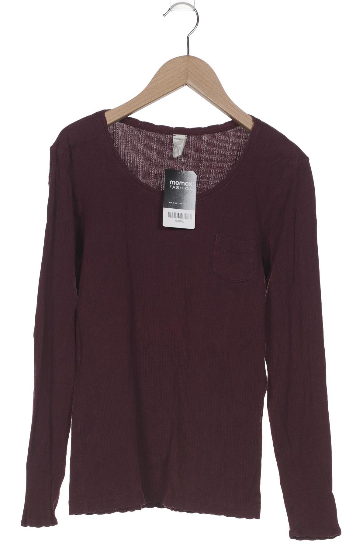 

hessnatur Damen Langarmshirt, bordeaux, Gr. 34