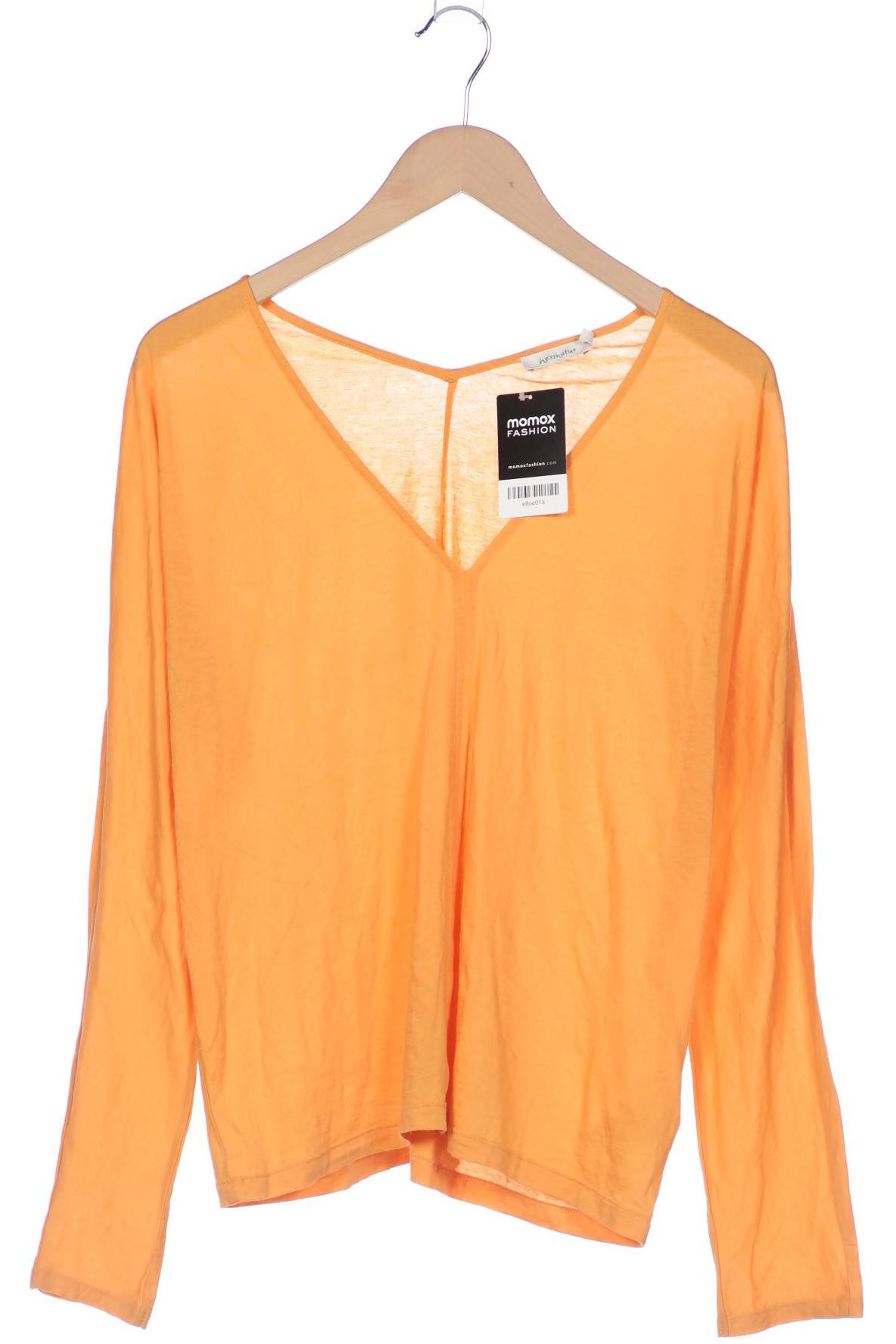 

hessnatur Damen Langarmshirt, orange, Gr. 40