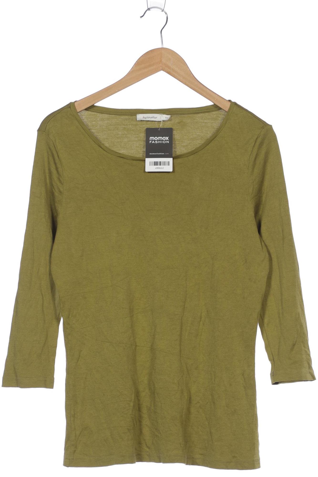 

hessnatur Damen Langarmshirt, grün, Gr. 44